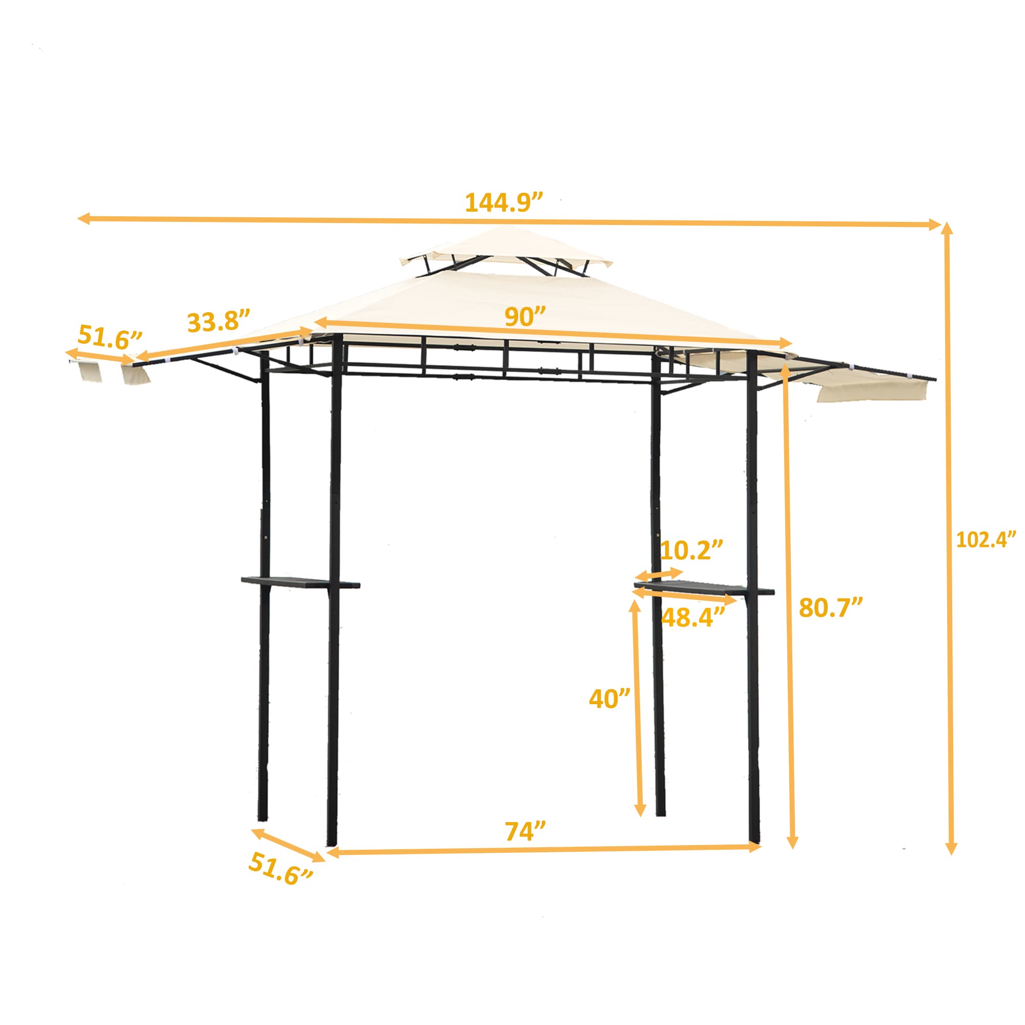 Clihome SL-42MX-AA Wood-Resin-Gazebos - View #8