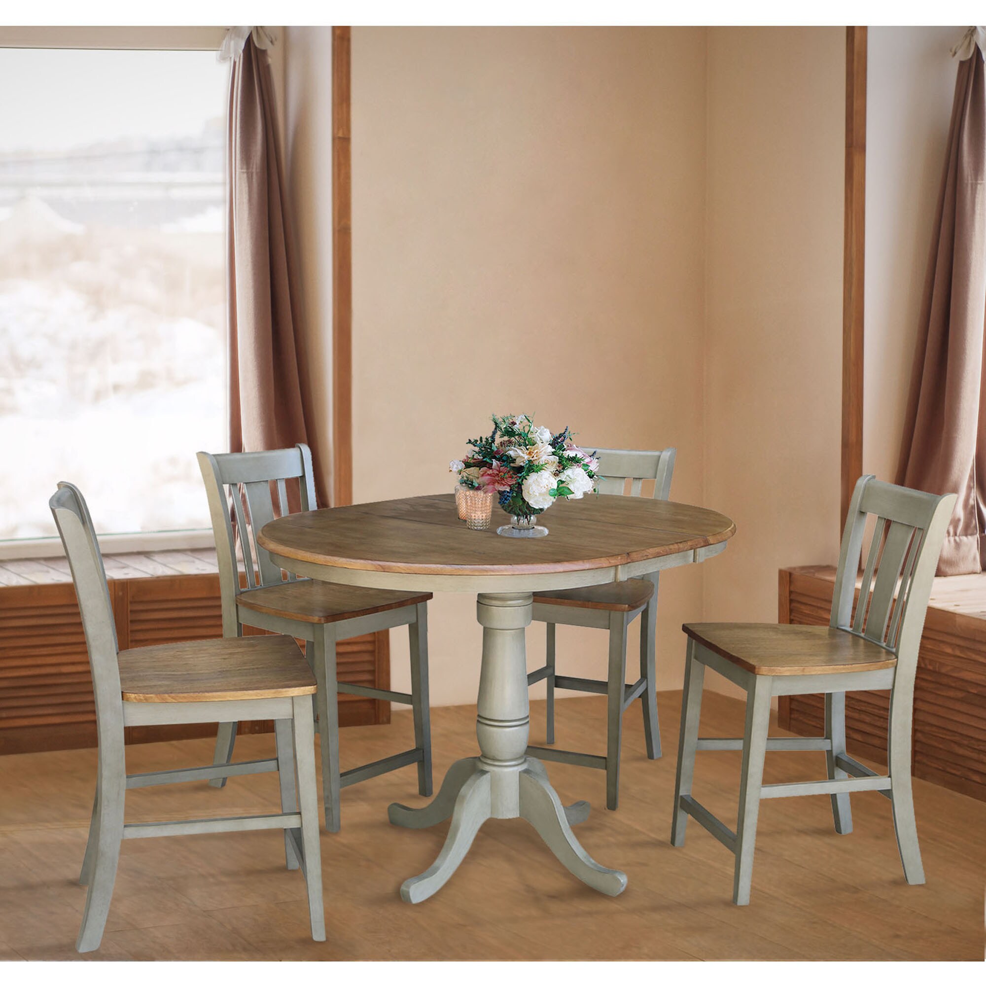 International Concepts K41-36RXT-6B-S102-4 Dining-Sets - View #2