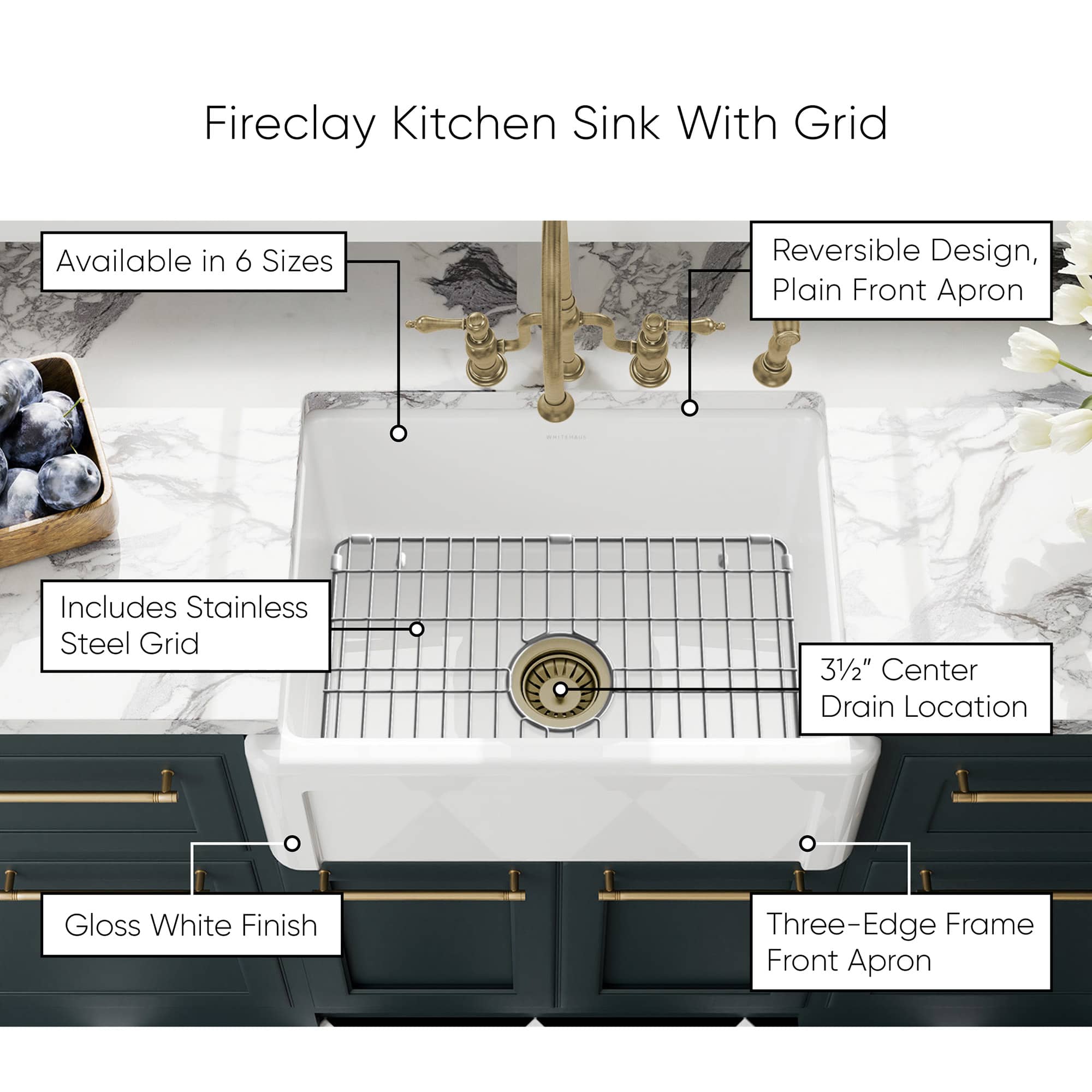 Whitehaus Collection WHRP2418-W Kitchen-Sinks - View #4