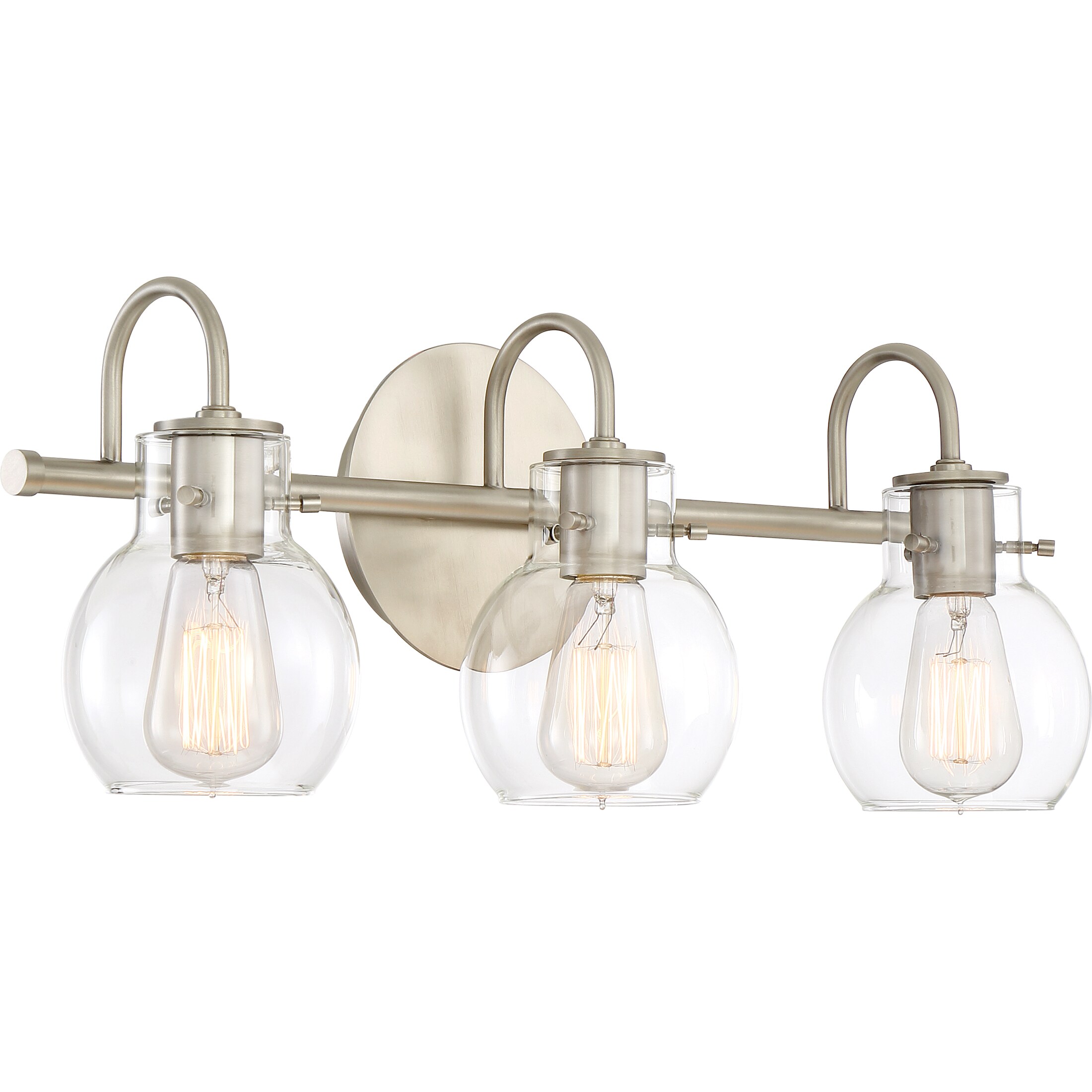 Quoizel Andrews 22 In 3 Light Antique Nickel Transitional Vanity Light At 