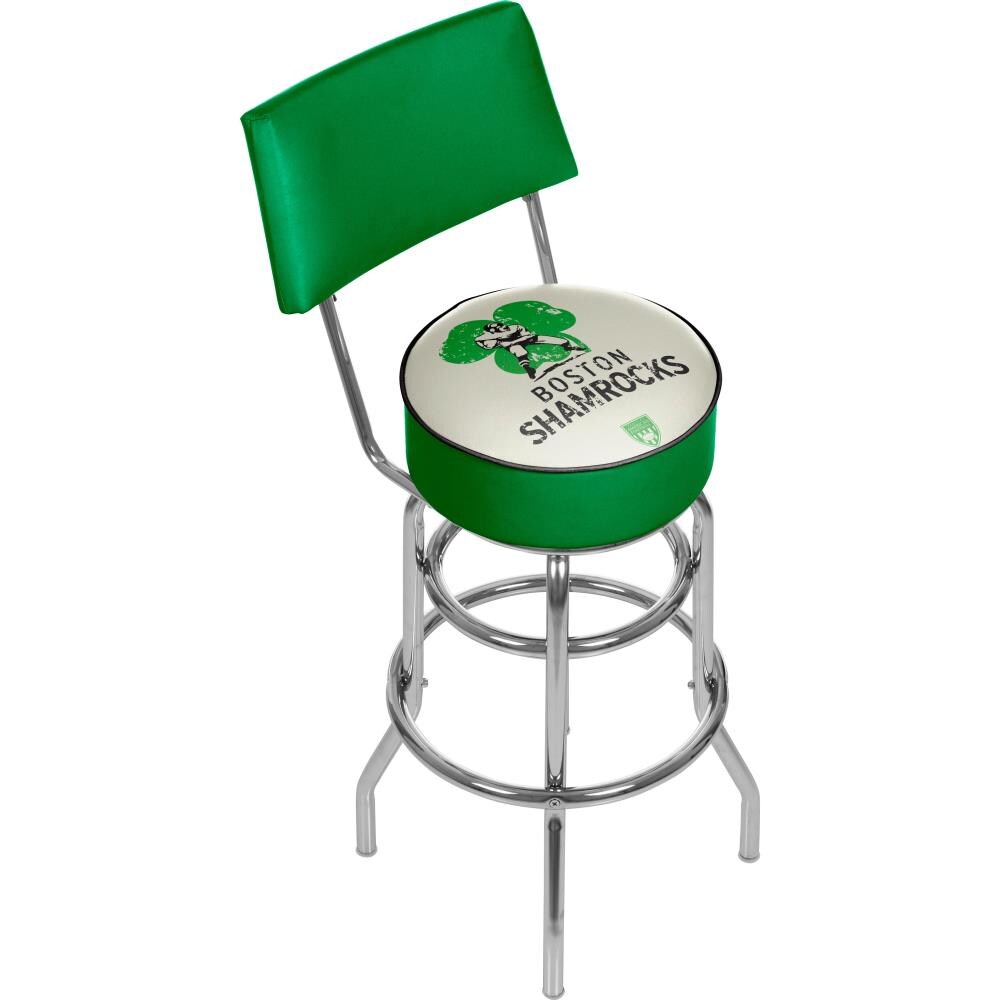 Trademark Gameroom VAF1100-BS Bar Stools with Backs Chrome Bar height Swivel Metal Bar Stool Back