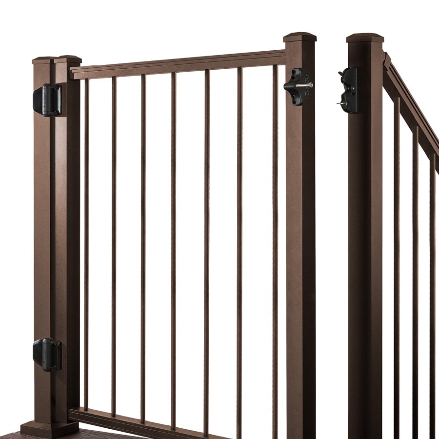 Trex 48-in L x 36-in H Bronze Aluminum Deck Railing Gate #BZ36RDADJGATE
