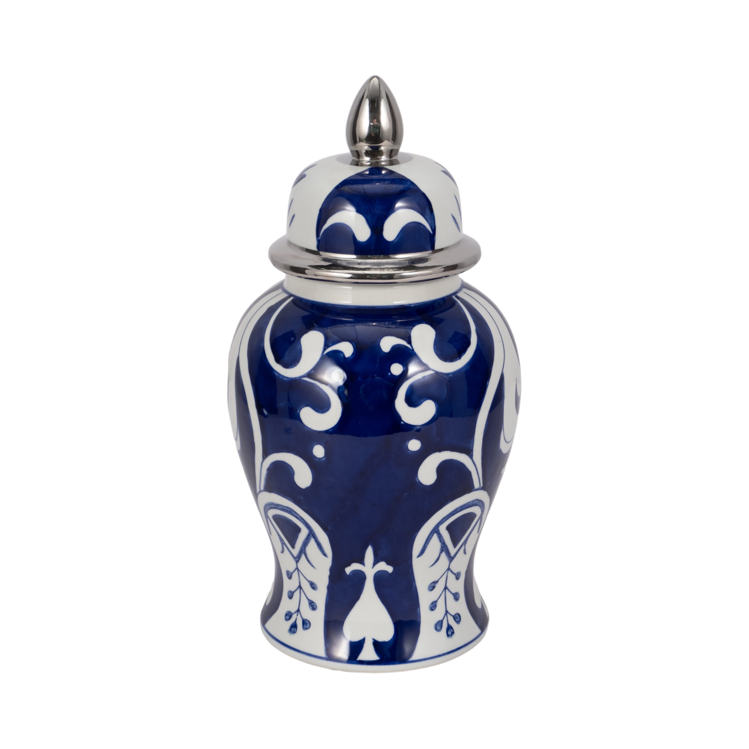 Sagebrook Home VC10467-08 Blue Ceramic Casual Decorative jar
