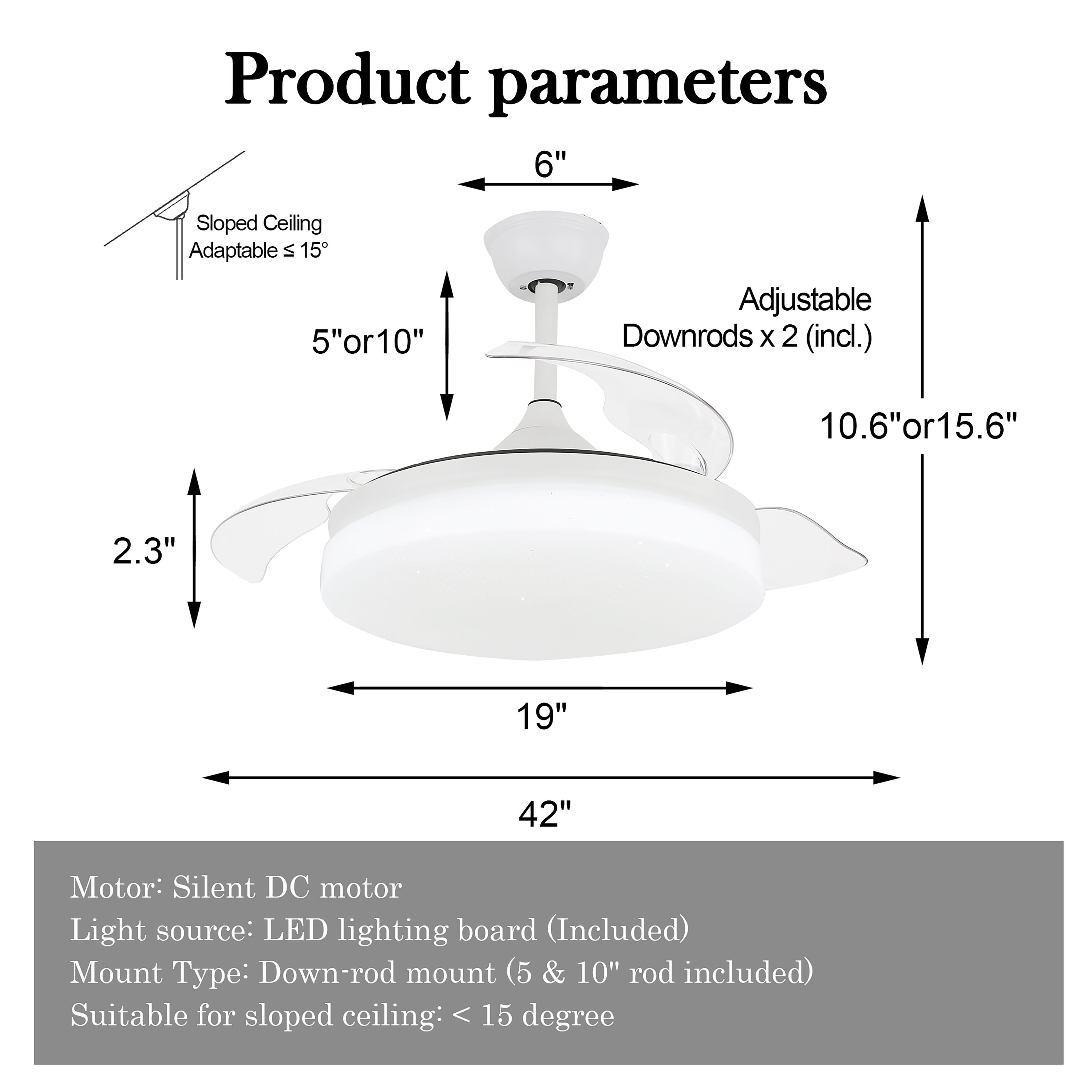 Cusp Barn DC4263-W Ceiling-Fans - View #10