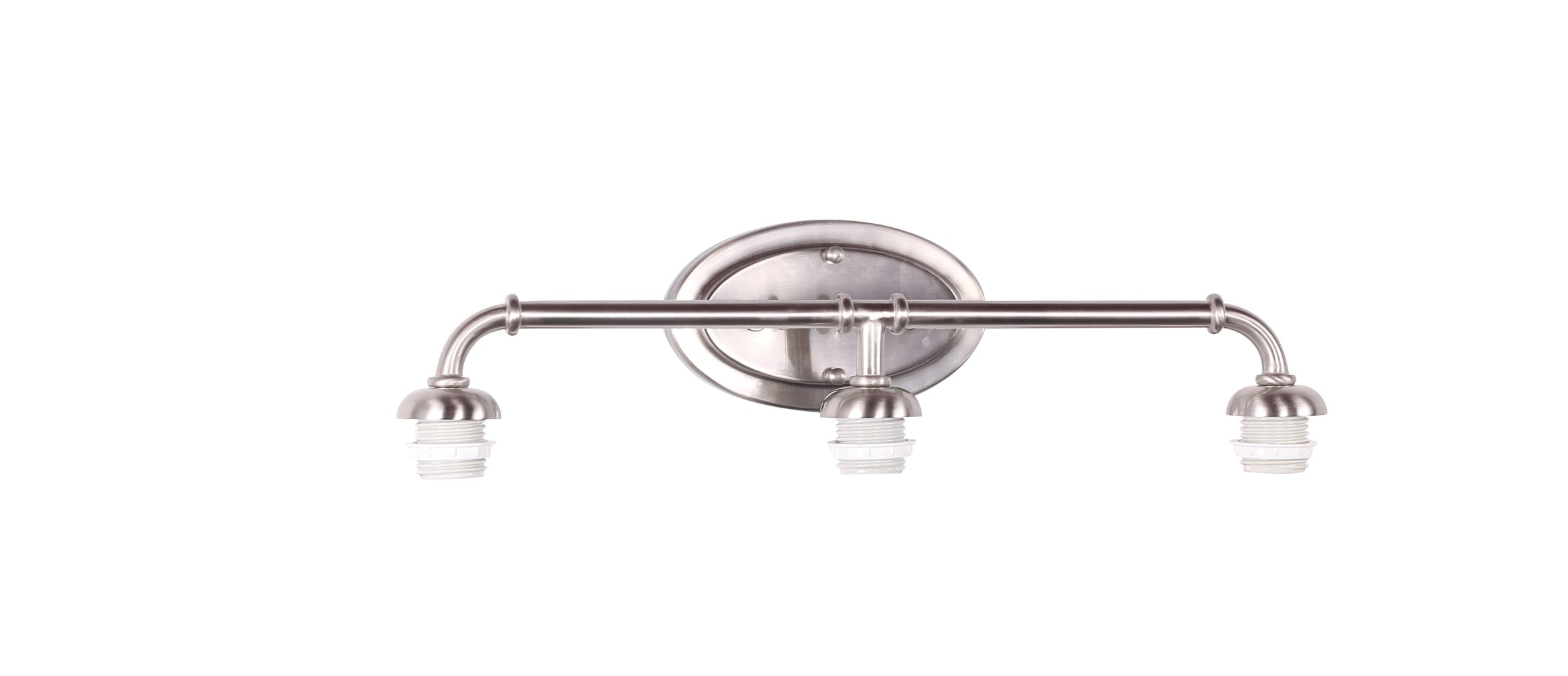 Style Selections VB344-3BNK 20.875-in 3 -Light Brushed Nickel Transitional Vanity light