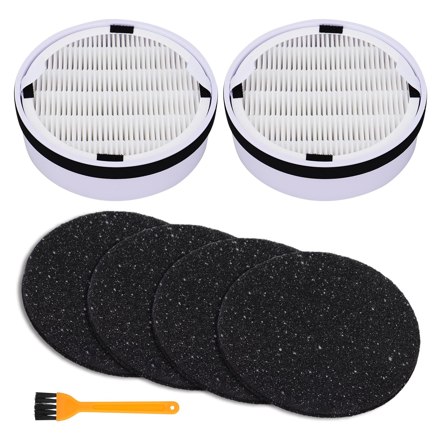 AOIZGMY  HP125 HEPA Filter Kit for Air Purifier Compatible Model Includes 2 HEPA Filters and 4 Carbon Pre Filters Captures Dust Odors and