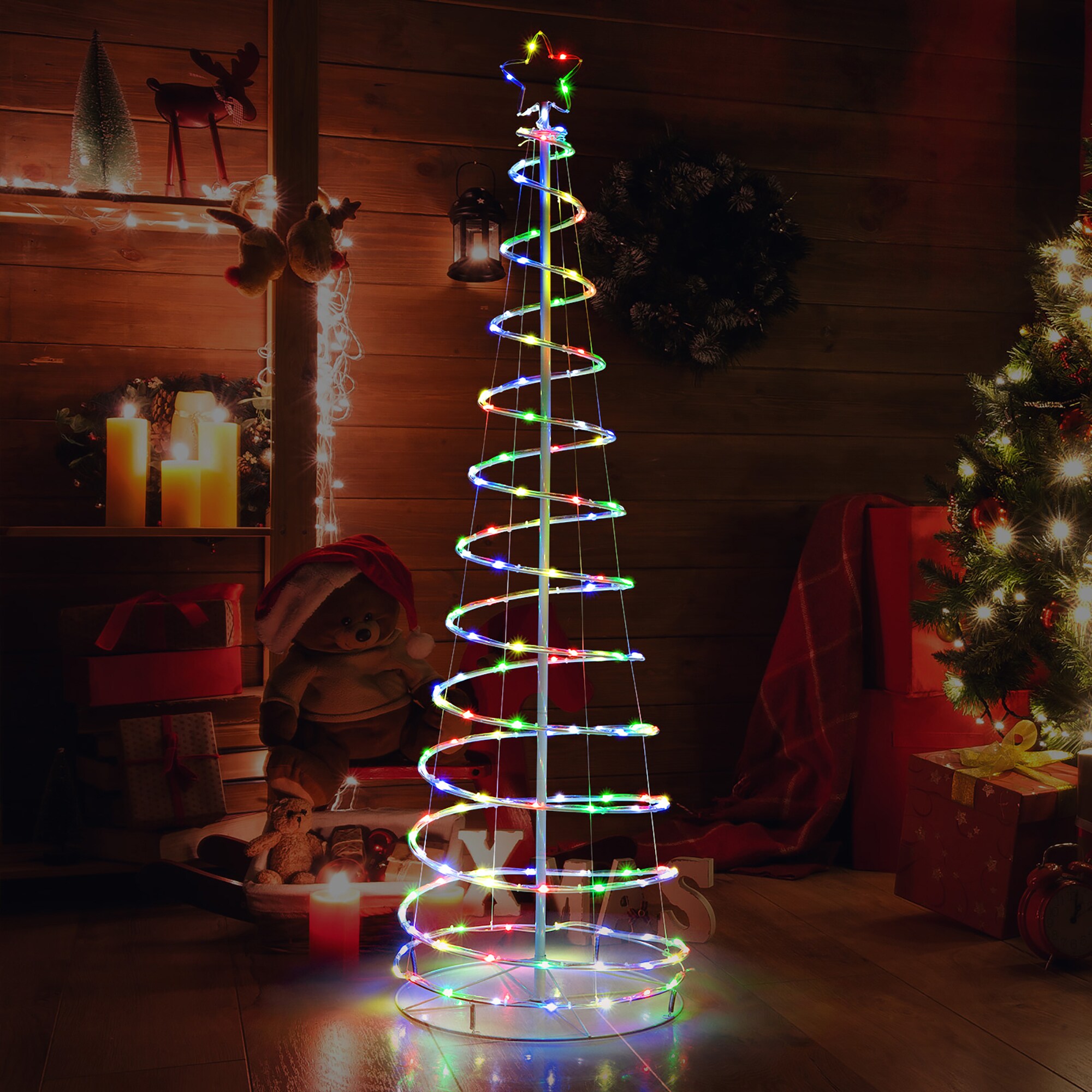 Costway LWS00713 Artificial-Christmas-Trees - View #8