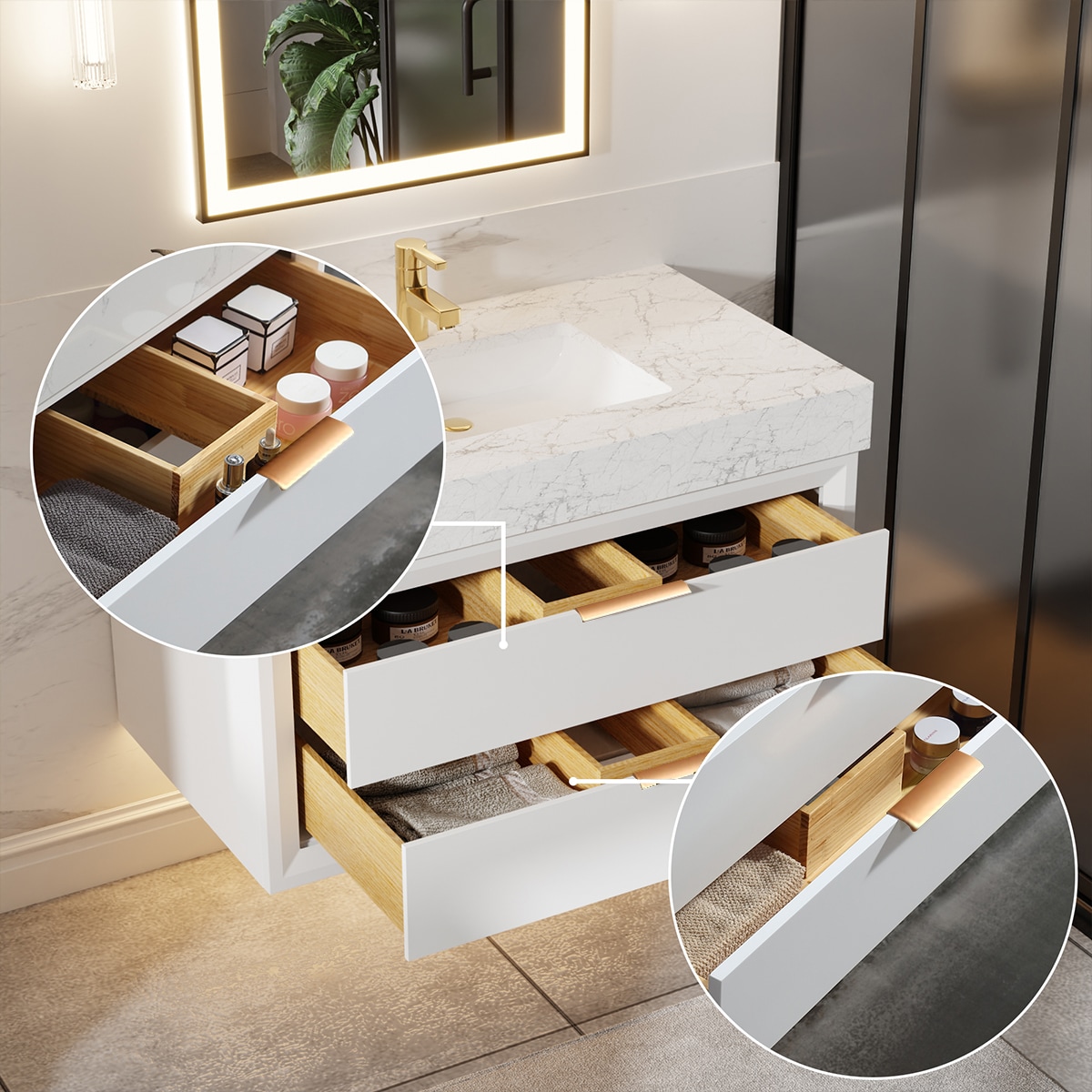 ExBrite XB3621V8WH Bath-Vanity-Combo - View #4