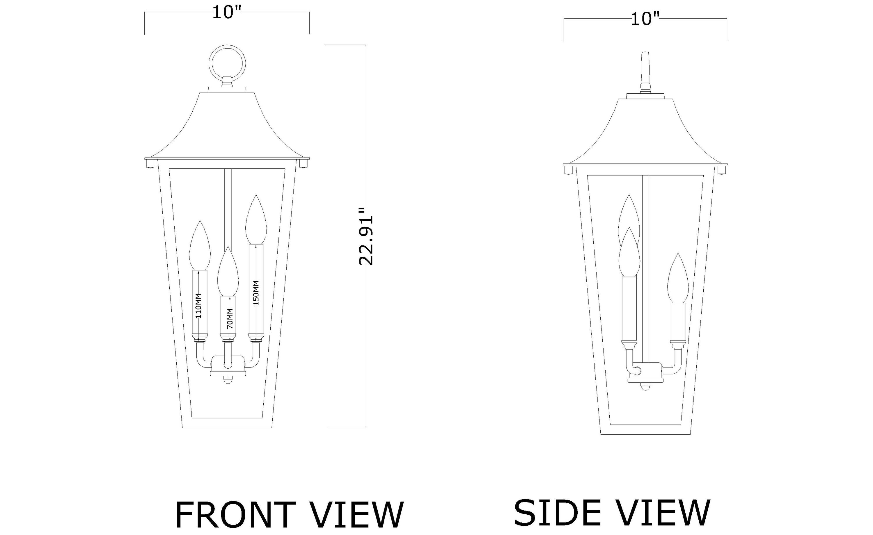 Z-Lite 5008CHB-BK Pendant-Lights - View #8