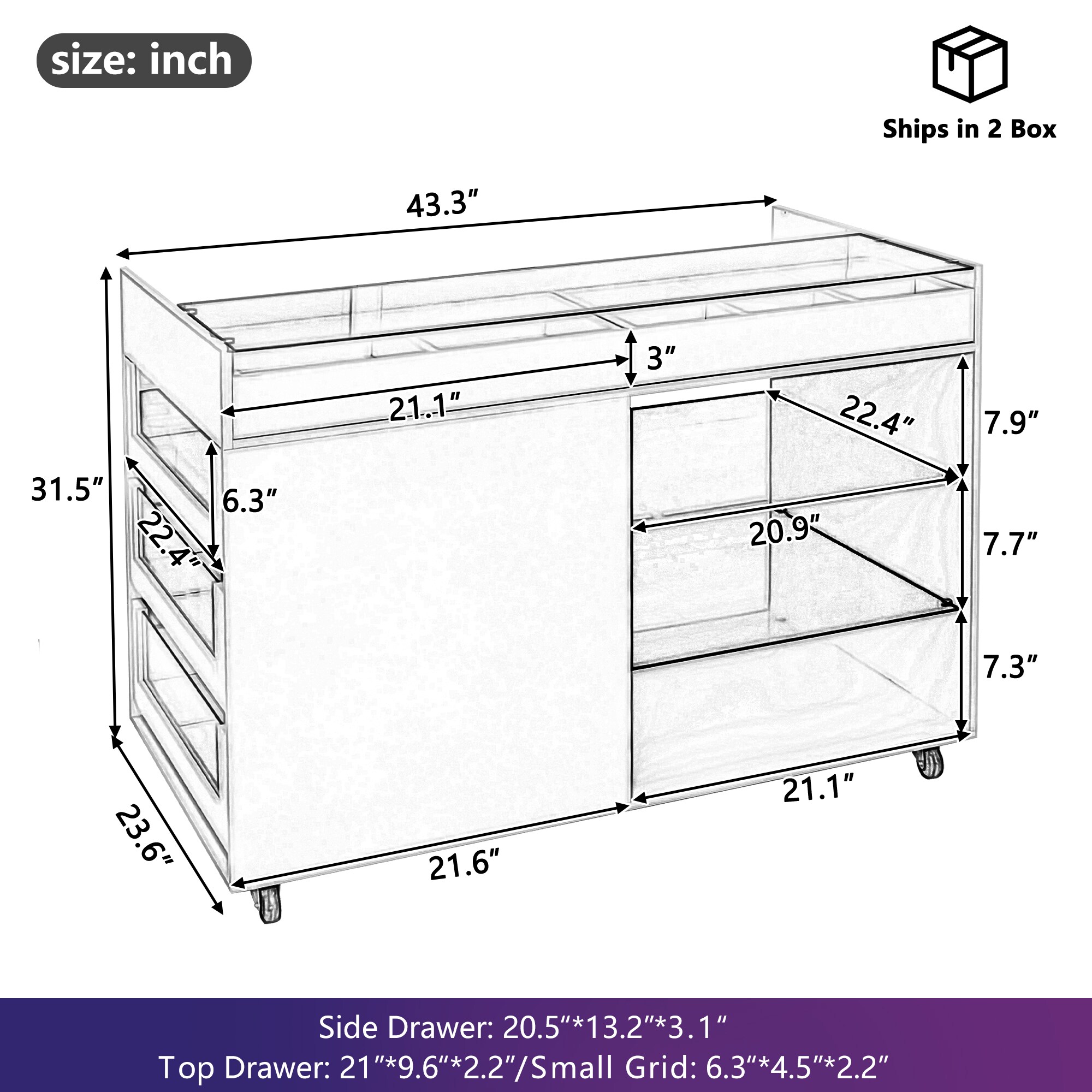 LOVMOR SF-L-N719S001740K Kitchen-Furniture - View #2