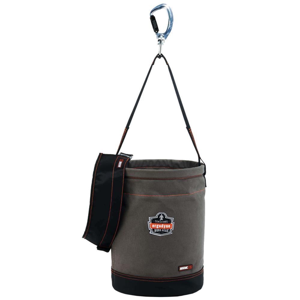 Ergodyne Open Tote Tool Bag Gray Canvas 14-in x 14-in x 4-in Carabiner Included 14840 Sansujyuku sansujyuku.com