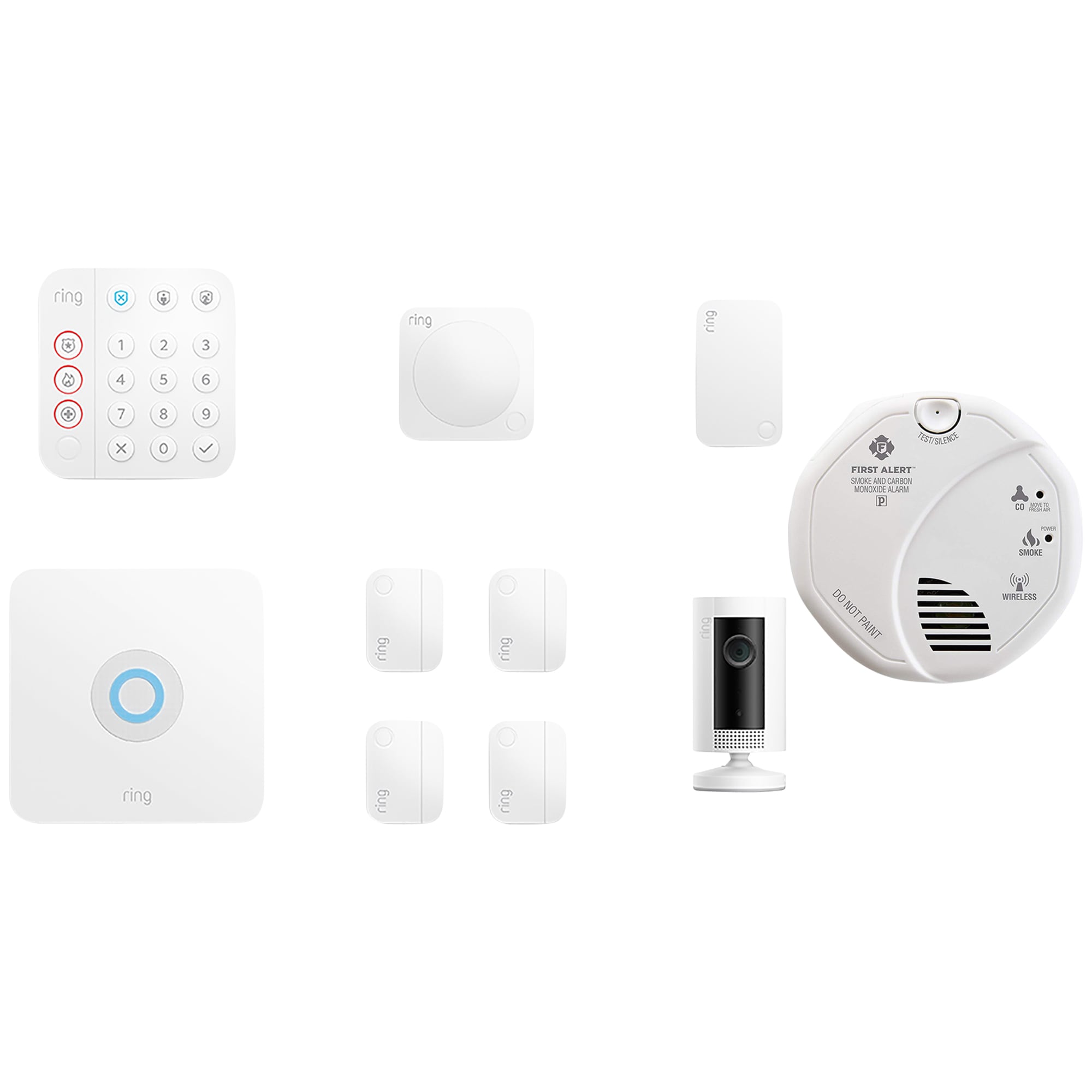 Ring Alarm 8-Piece Security Kit (2nd Generation) Home security system with  base station, keypad, range extender, and extra sensors at Crutchfield