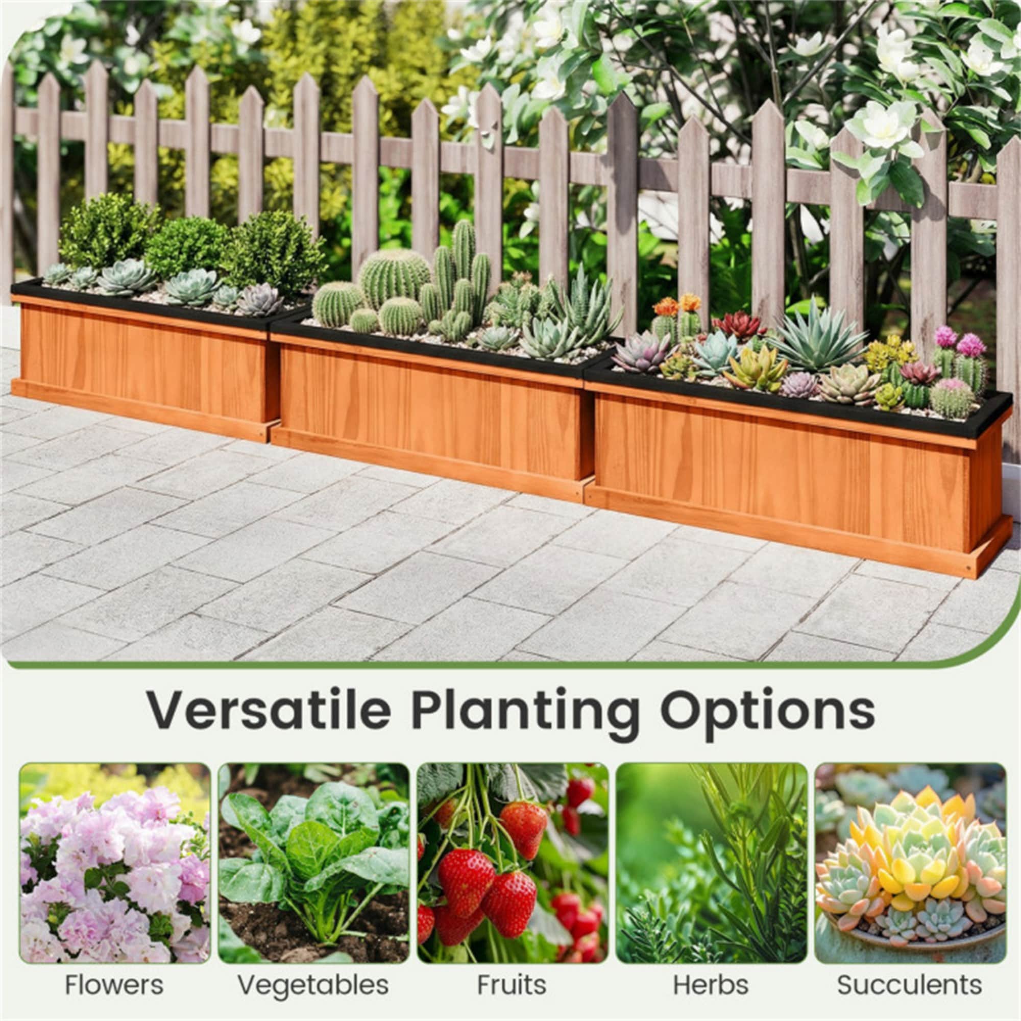 Wudkey L4-SB8A7G Raised-Planter-Boxes - View #7