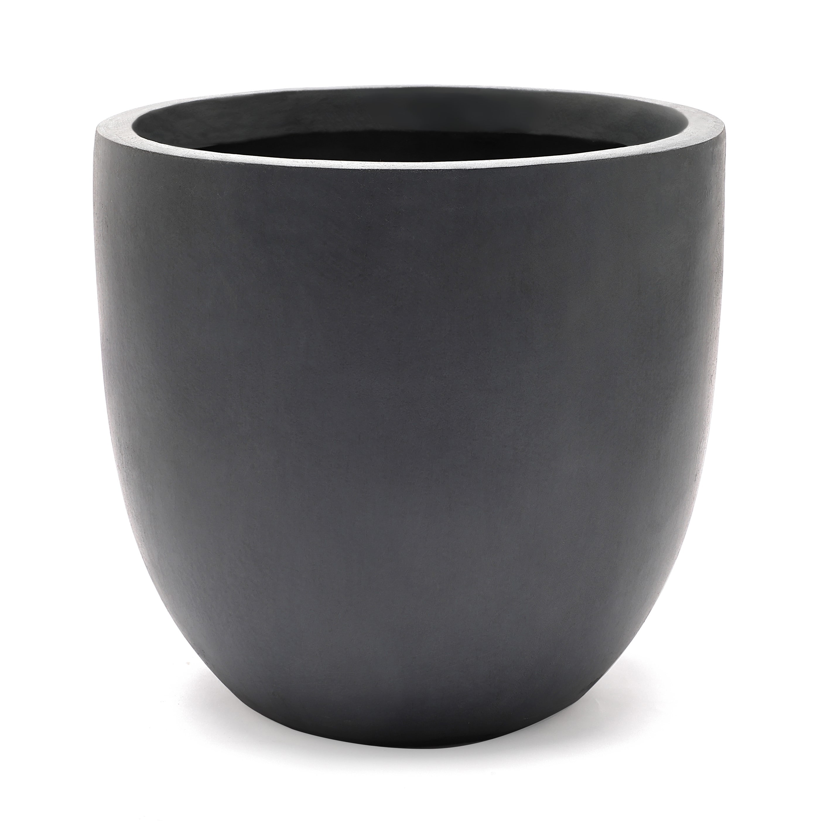 Luxen Home WH034 13.7-in W x 12.2-in H Gray Mixed/Composite Contemporary/Modern Indoor/Outdoor Planter
