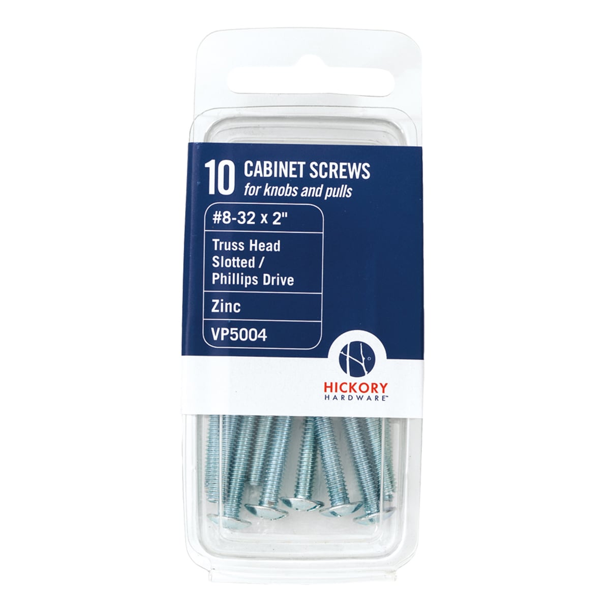 Hickory Hardware VP5004 #8 x 2-in Zinc-plated Interior Cabinet mounting screws ( 10 -Per Box )