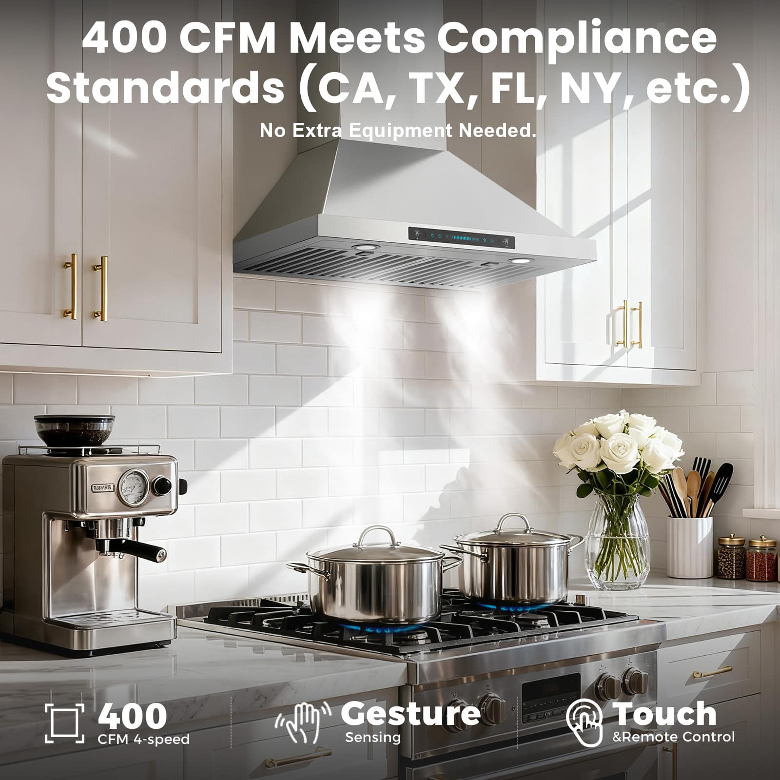 DIVAN DLP02-36-GC Wall-Mounted-Range-Hoods - View #5