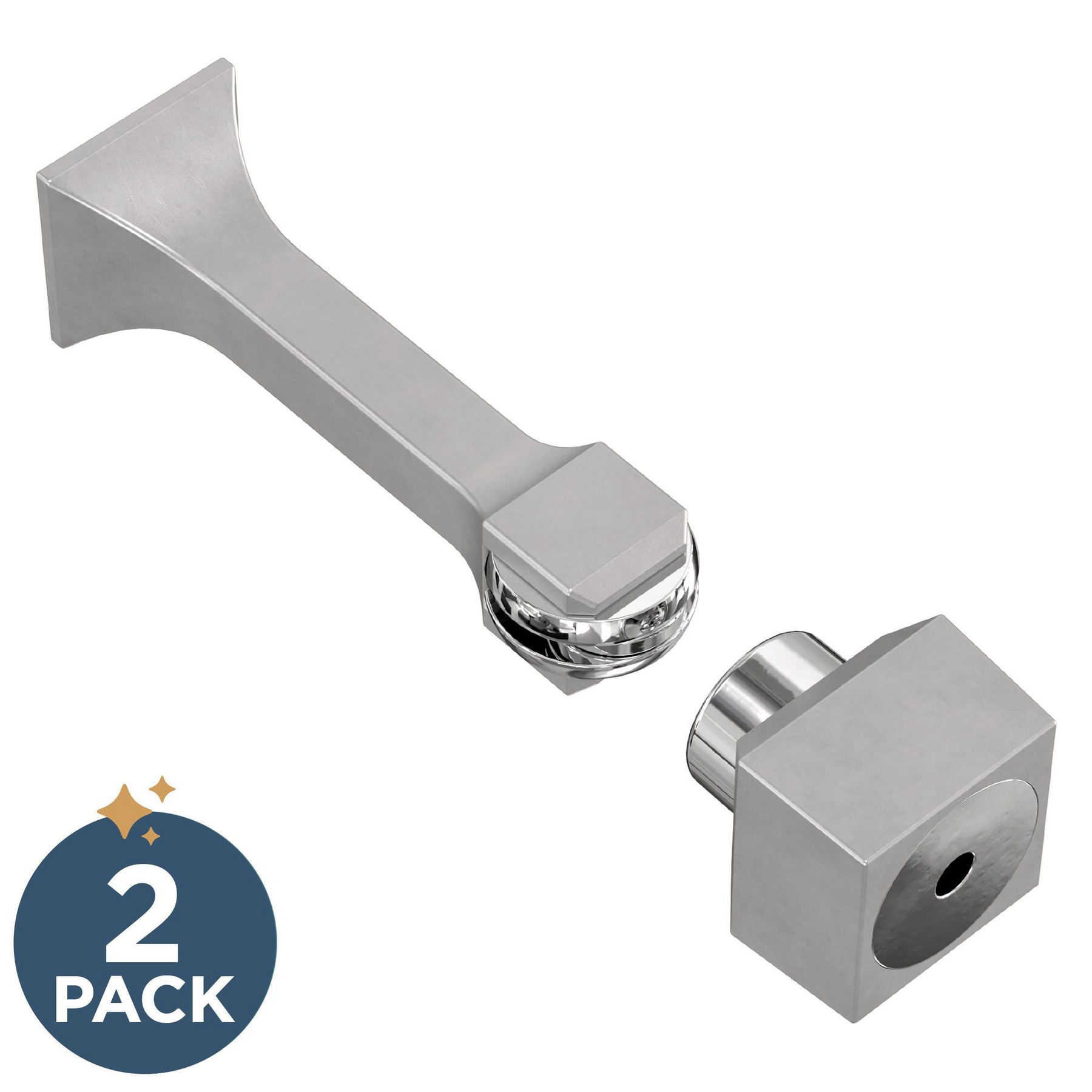 Franklin Brass B47313K-MN-C 3-in Matte nickel Rigid Door Stop 2 -Pack
