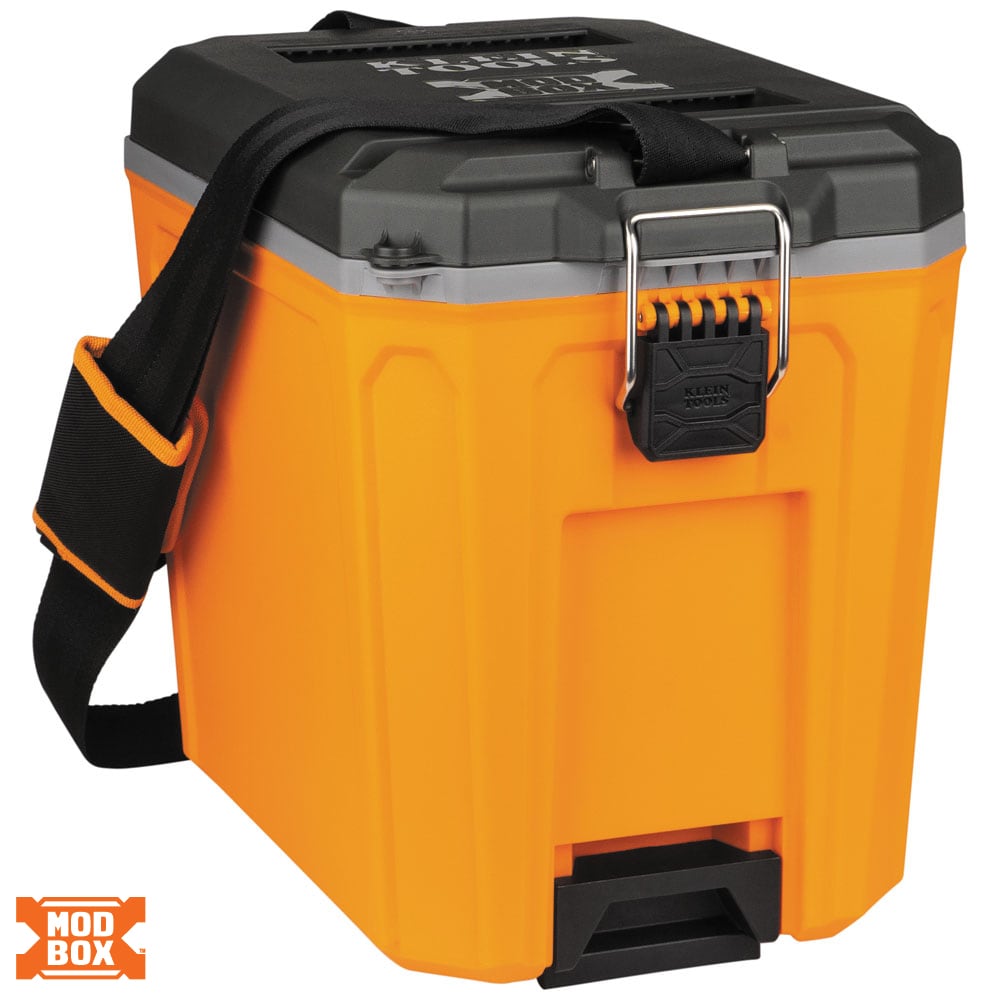 Klein Tools MODbox Gray/Orange 16.7-Quart Insulated Chest Cooler