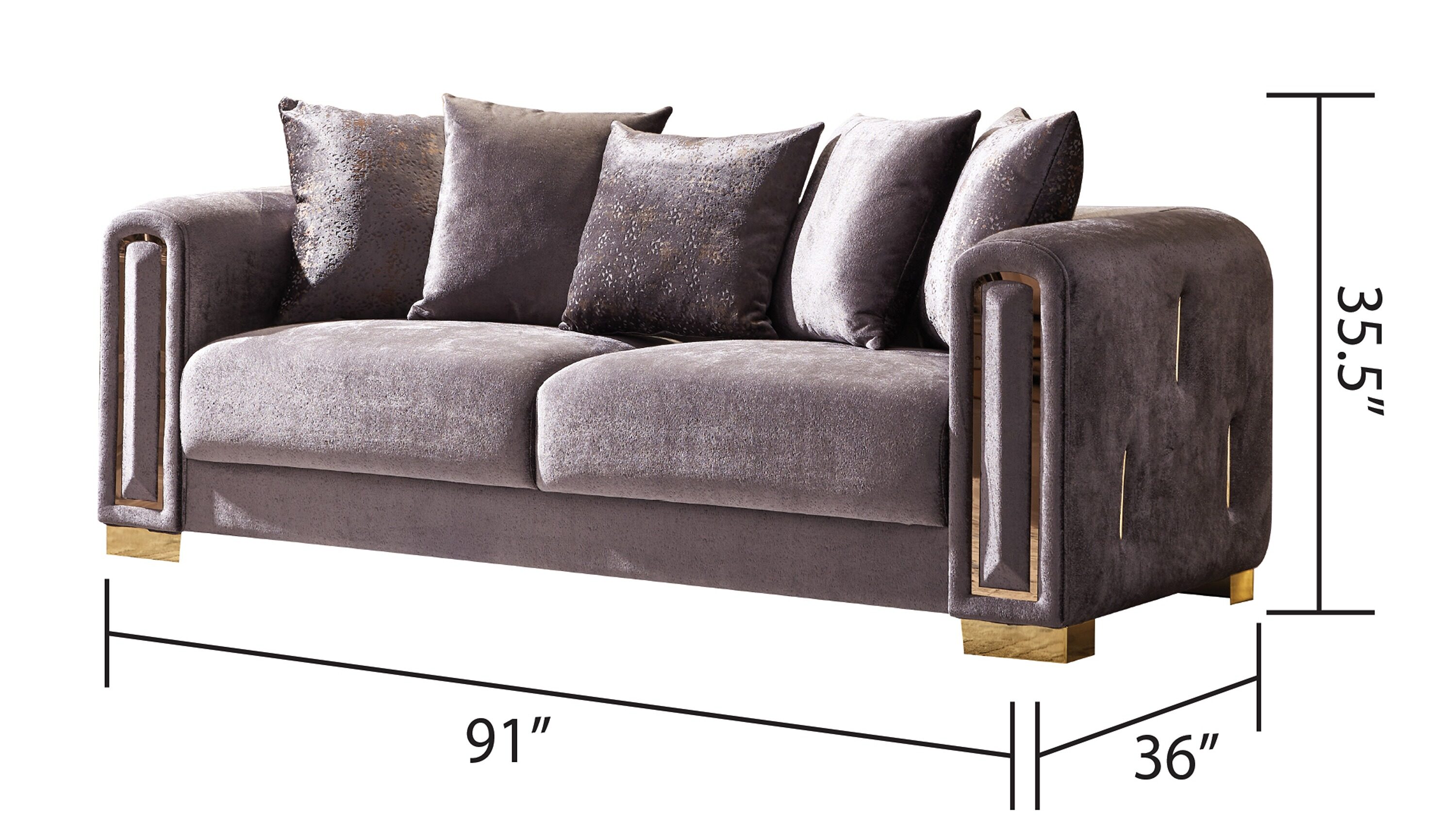 Galaxy 601955550673 Living-Room-Sets - View #3