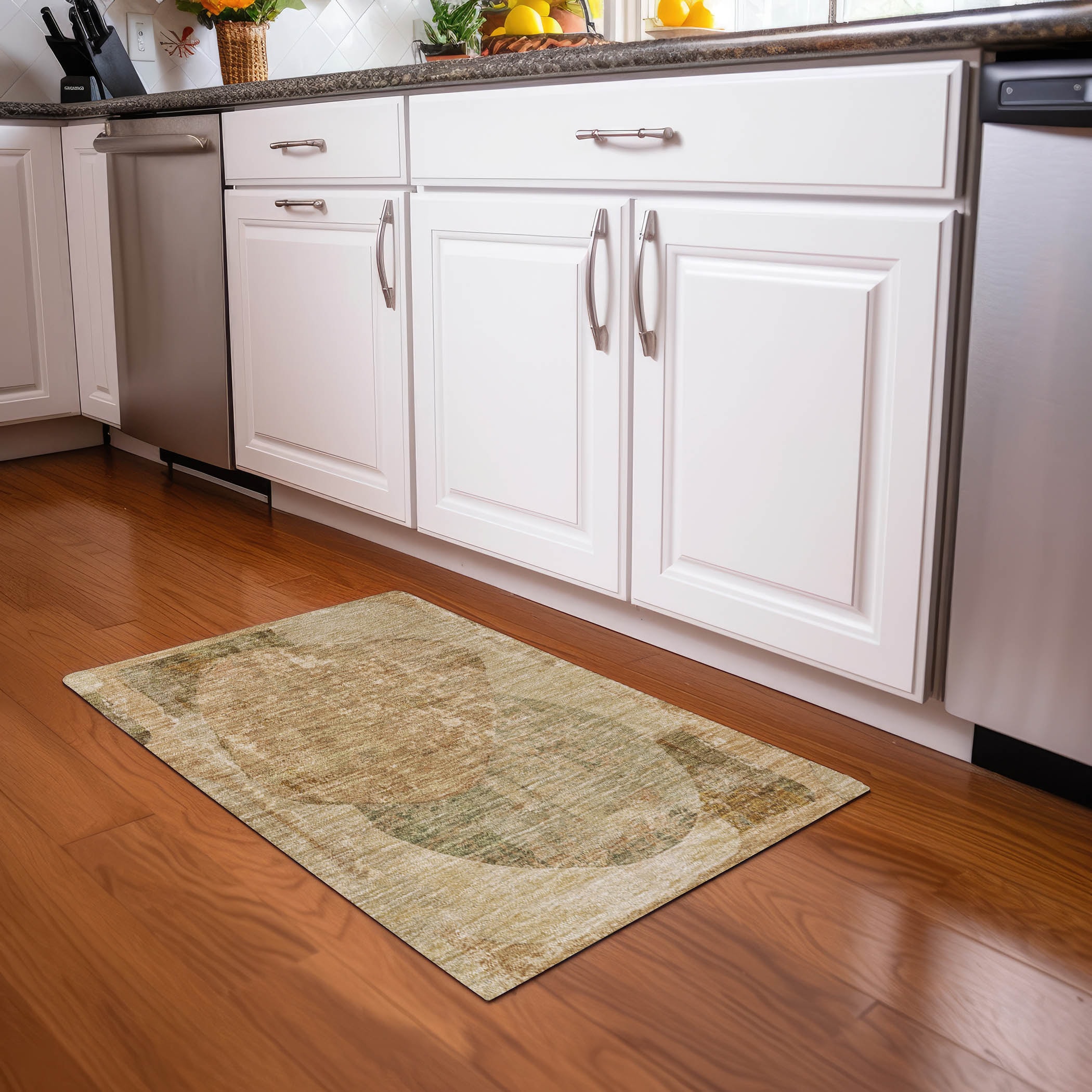 Addison Rugs ACN1635BR20X30 Chantille ACN1635BR 1 x 2 (ft) Loomed Polyester Brown Rectangular Indoor/Outdoor Machine washable Area rug