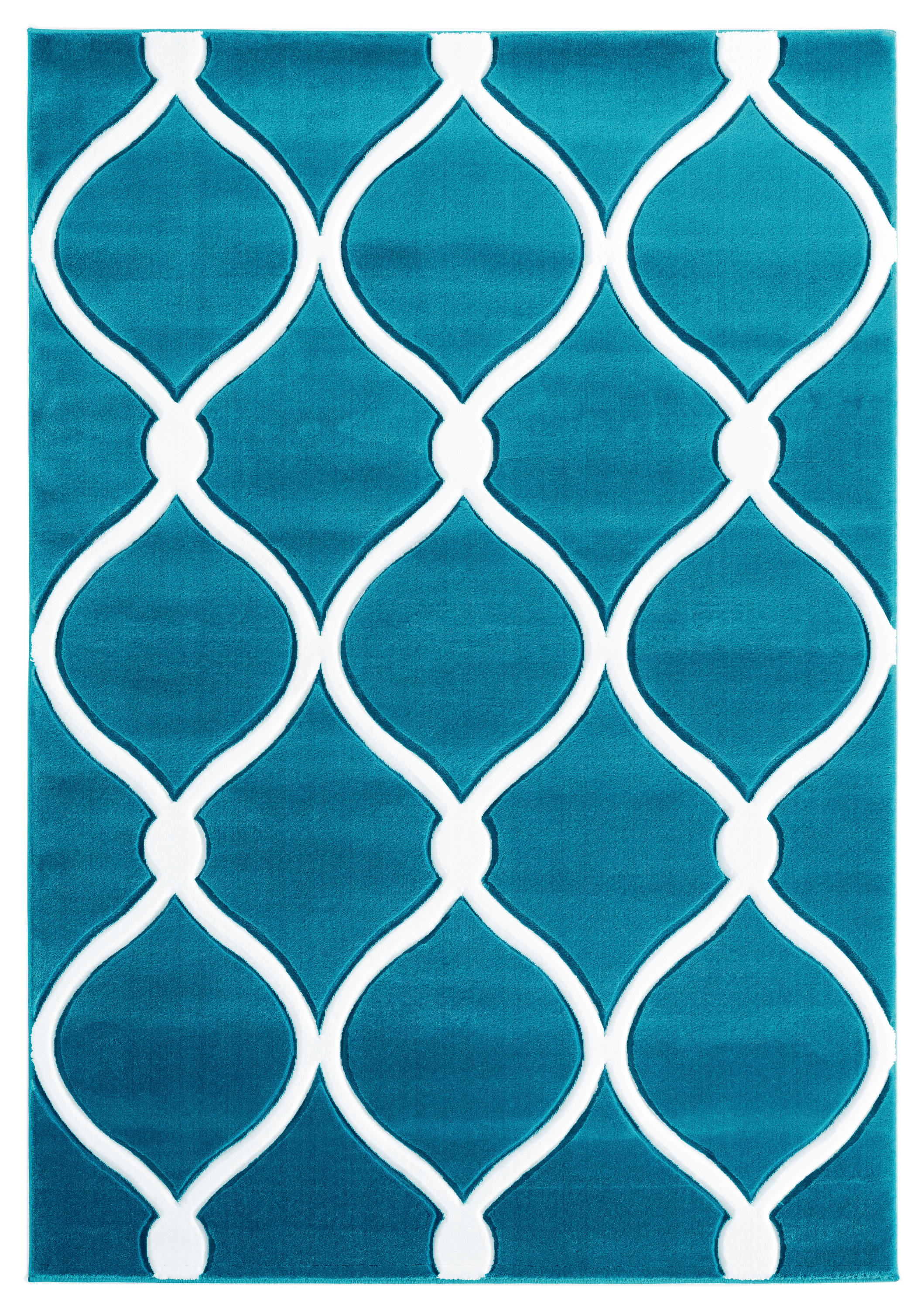 United Weavers Of America 2050 11569 24 Bristol 2 x 3 (ft) Polypropylene Turquoise Rectangular Indoor Trellis Area rug