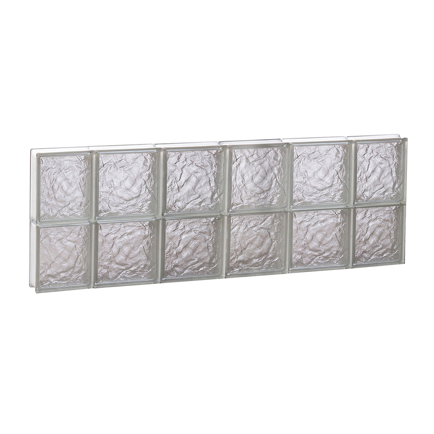 REDI2SET S4416IS Ice Glass 42-1/2-in x 15-1/2-in Frameless Replacement Glass Block Window