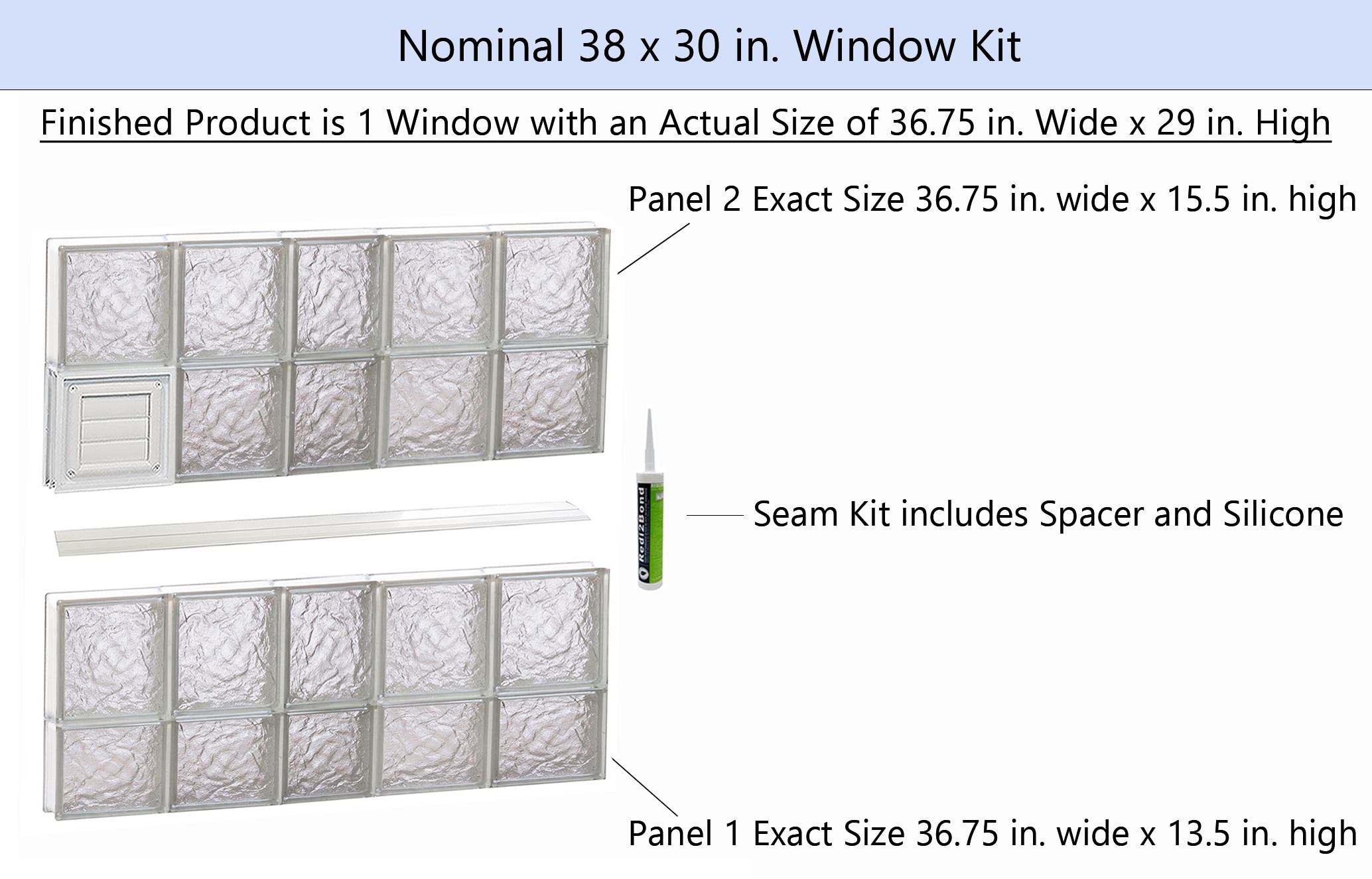 REDI2SET D3830IS Glass-Block-Windows - View #2