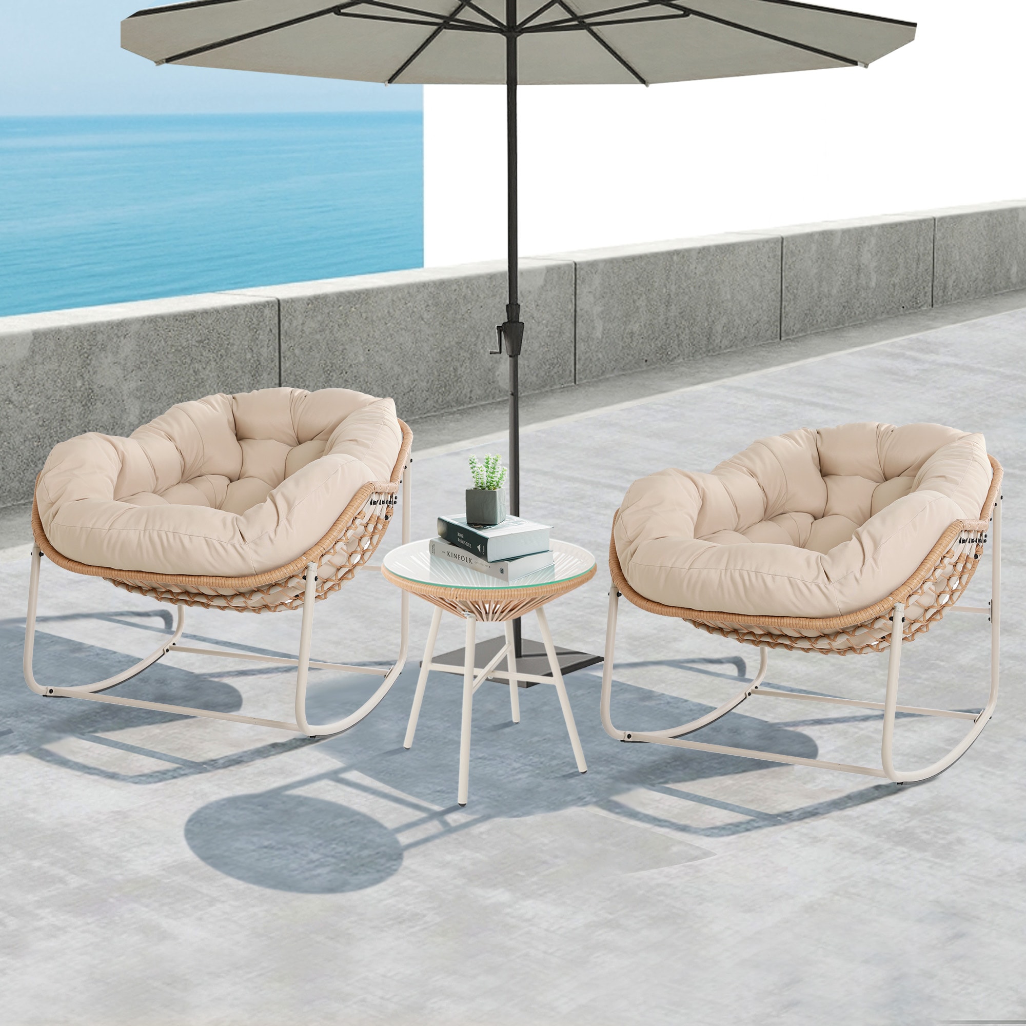 UPHA Y5BE-2AC-BEIGE Patio-Chairs - View #2