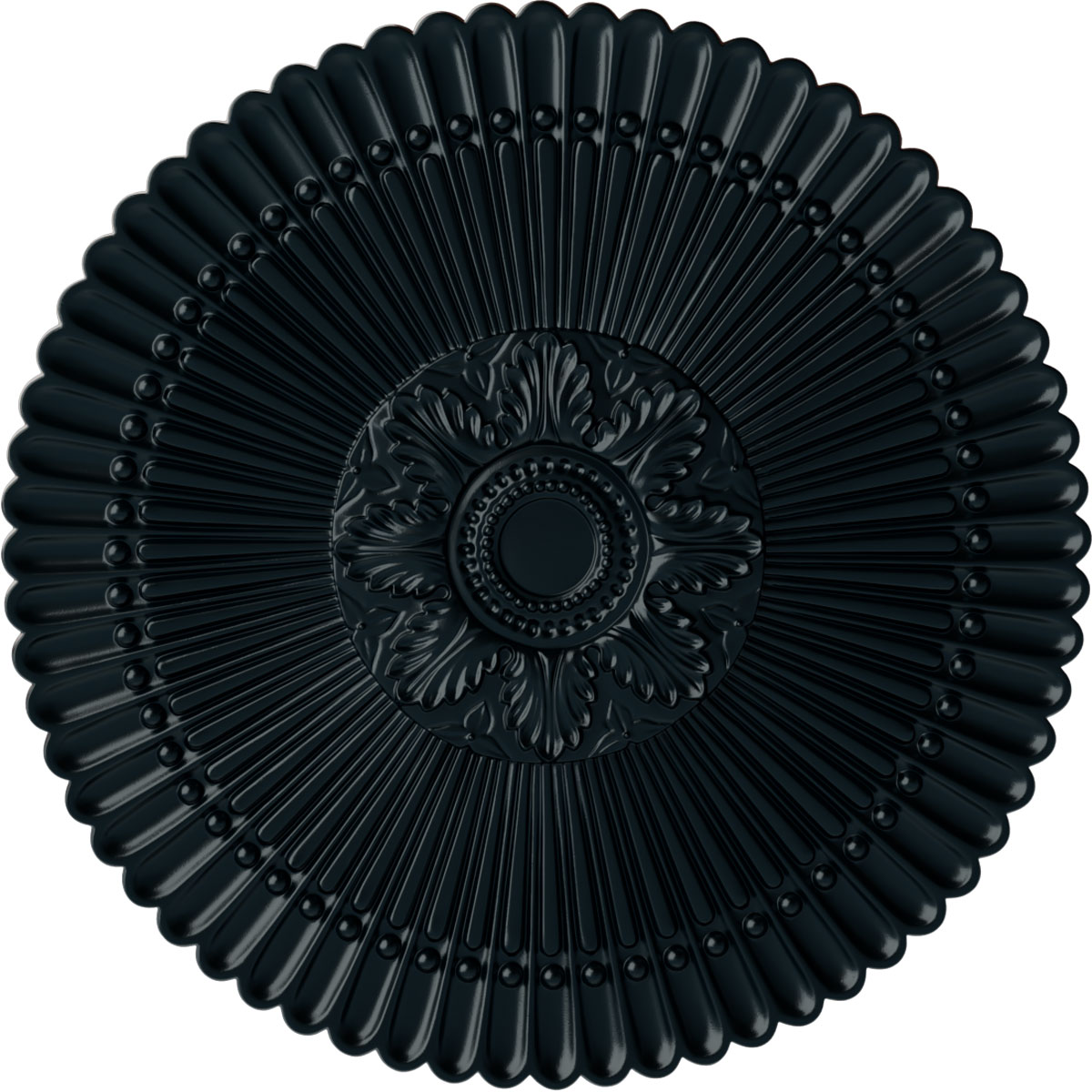 Ekena Millwork CM30NENSF Nexus 30-in W x 30-in L Painted Night Shade Polyurethane Whole Ceiling Medallion