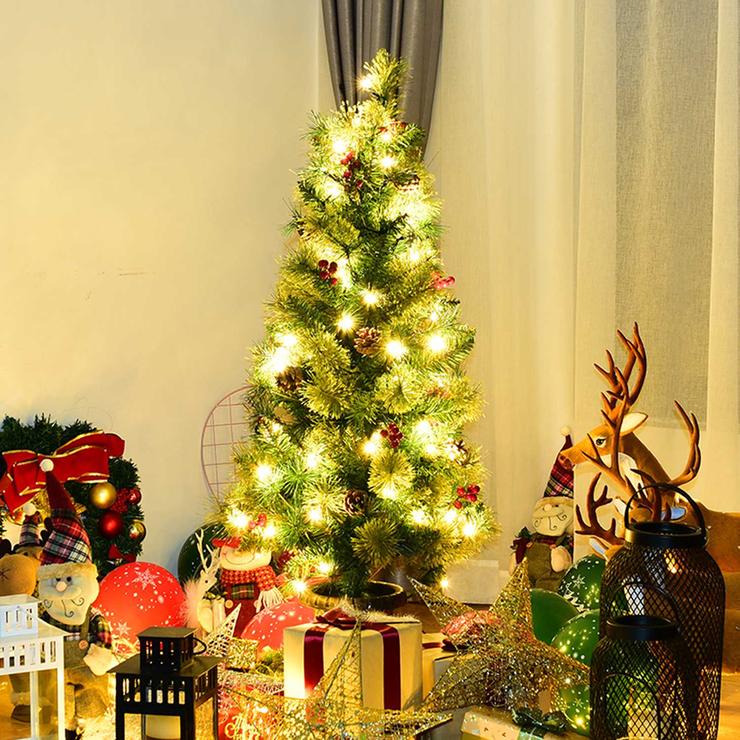 Costway CSHY000204 Artificial-Christmas-Trees - View #4