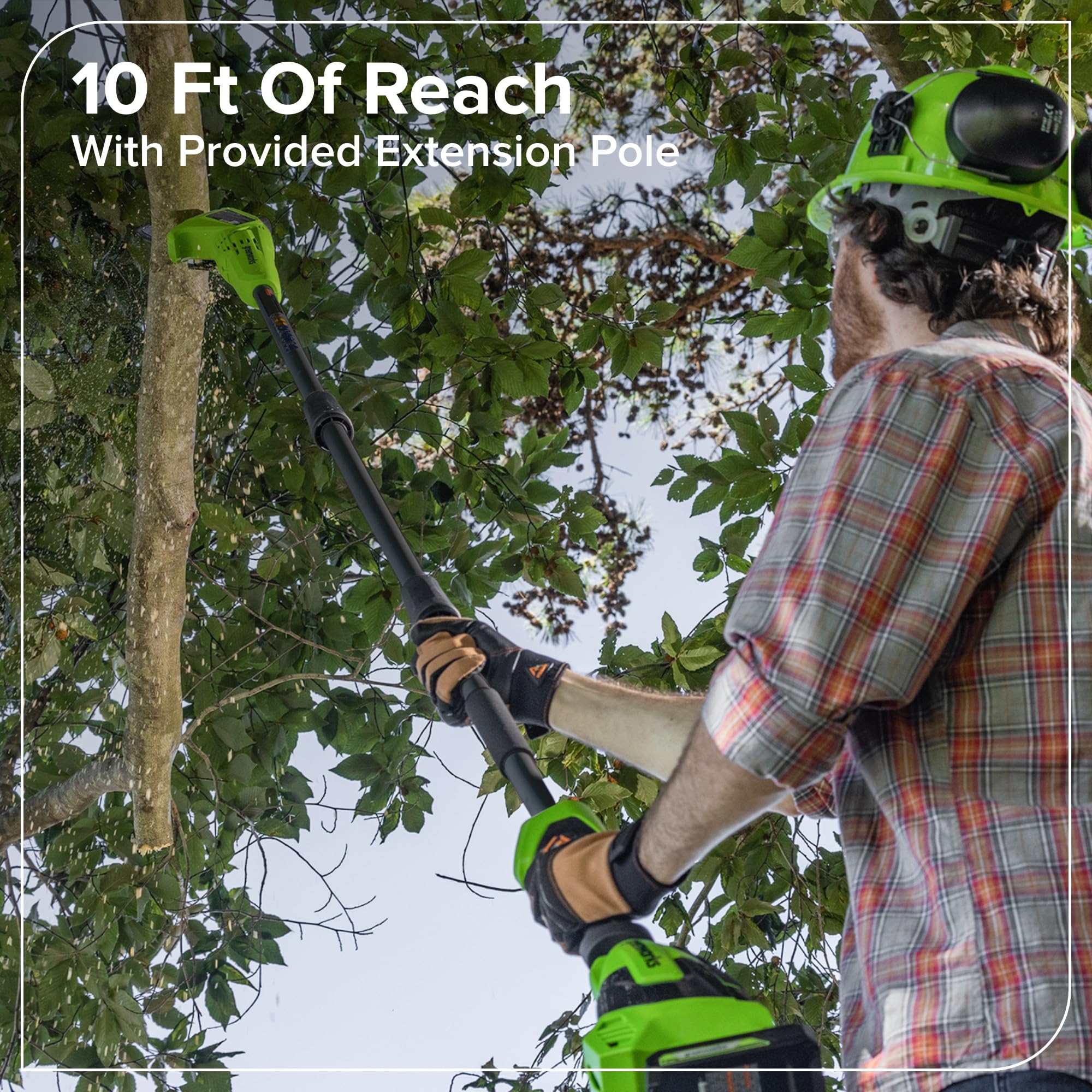 Greenworks PS2408AA1 Cordless-Pole-Saw - View #7