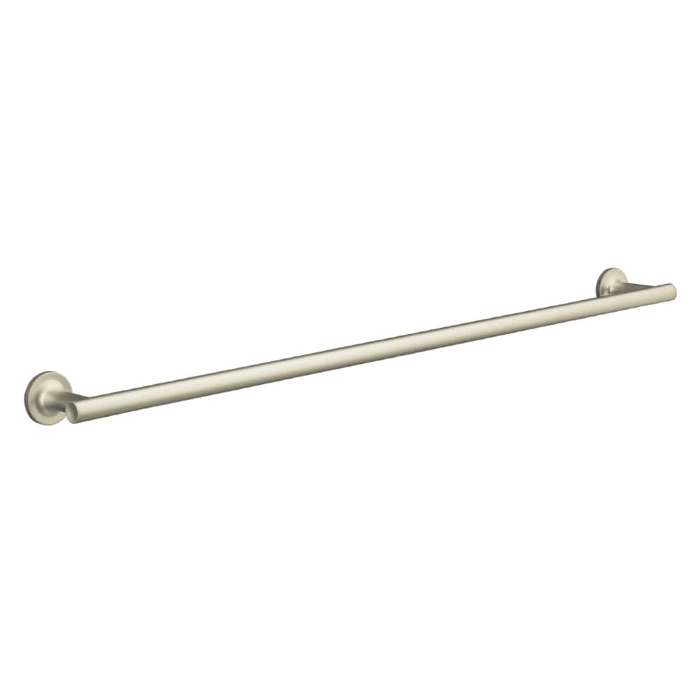 KOHLER 14437-BN Purist 30-in Vibrant Brushed Nickel Wall mount Single Towel Bar