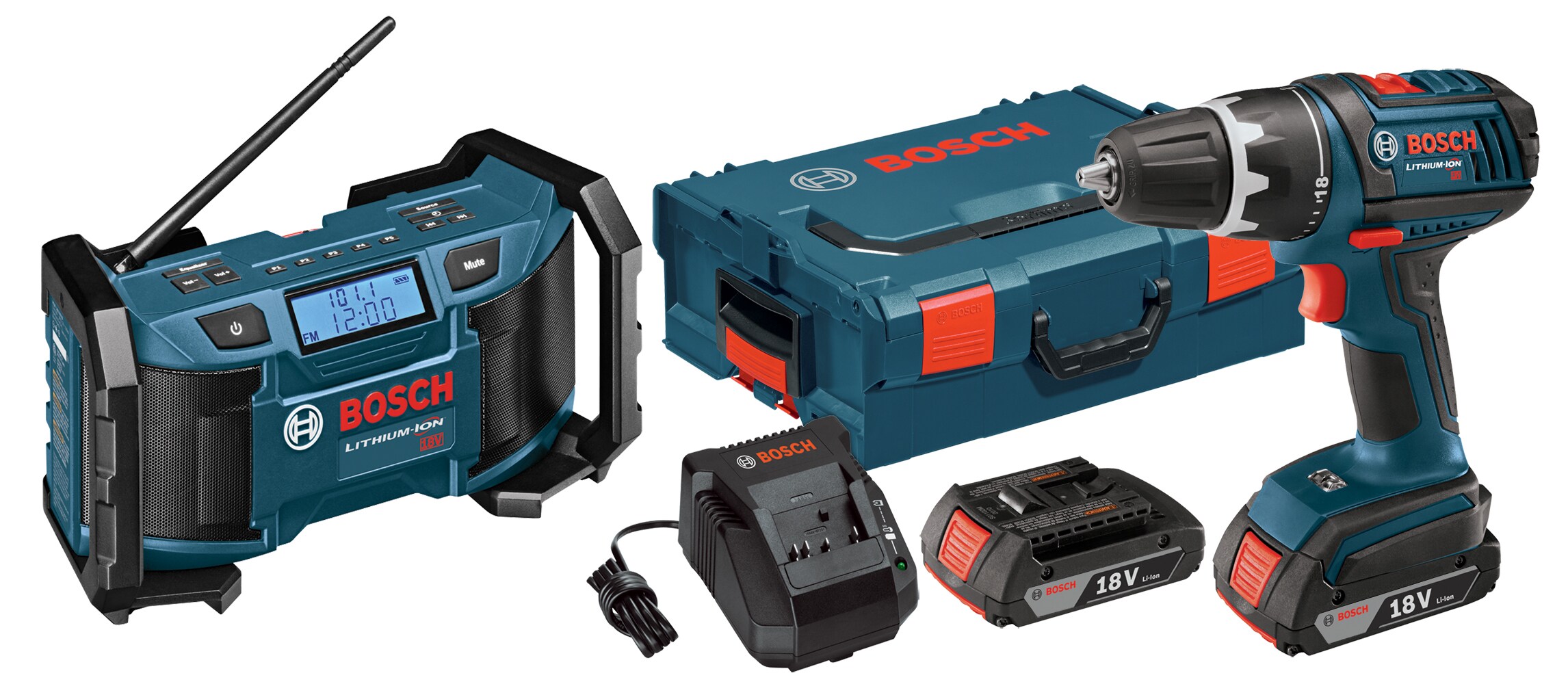 Bosch 18-volt 1/2-in Cordless Drill (2-Batteries Included, Charger ...