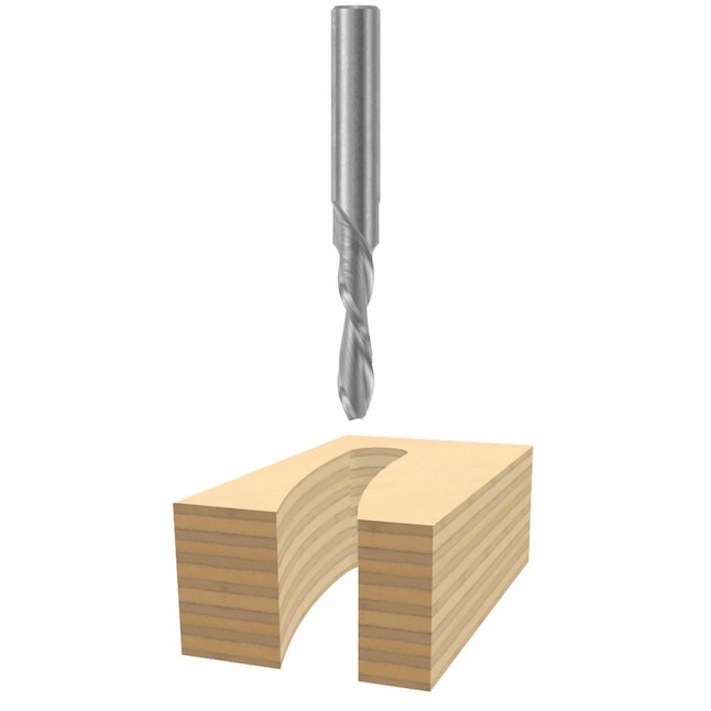 Bosch 3/16-in Solid Carbide Downcut Spiral Router Bit Bosch 3/16-in Solid Carbide Downcut Spiral Router Bit
