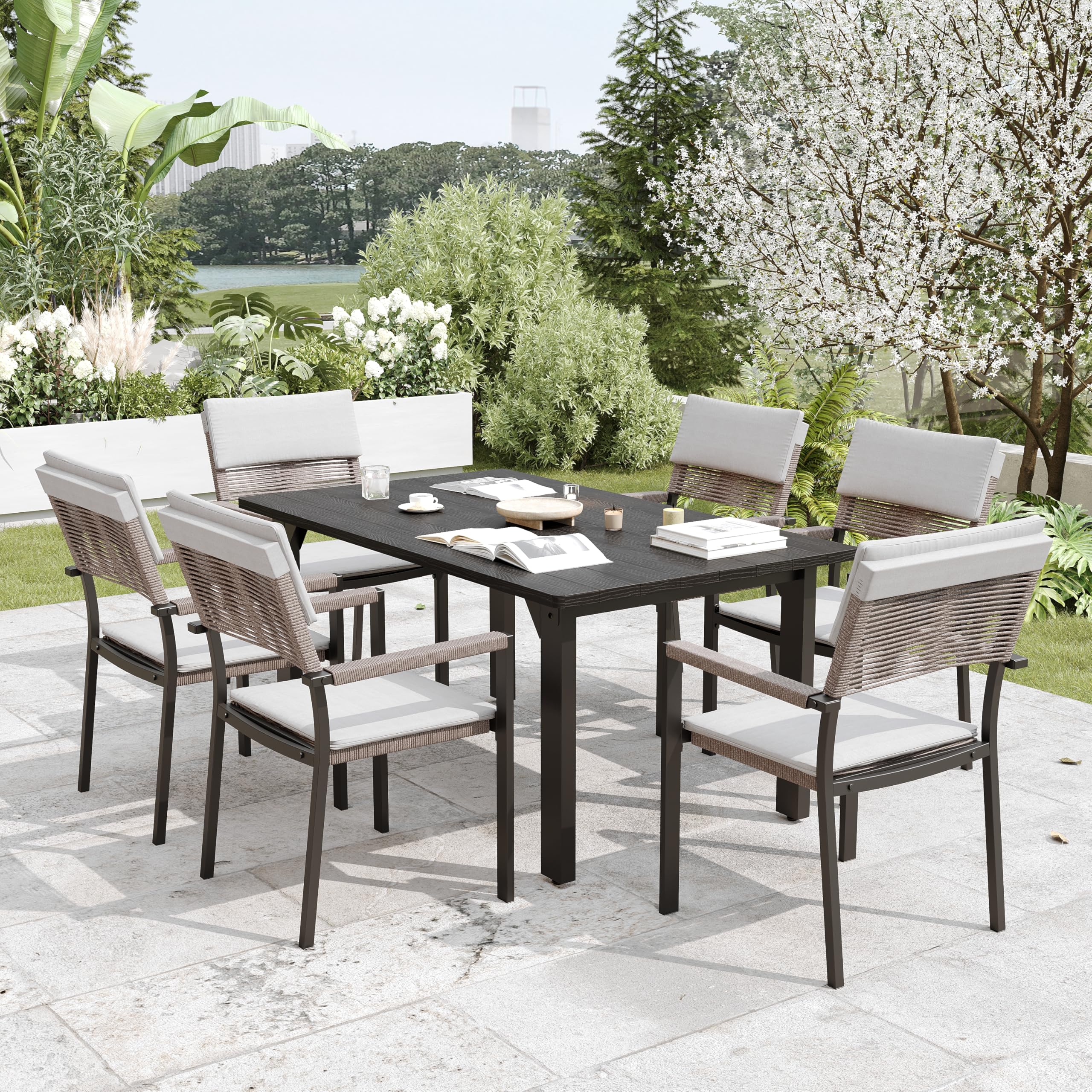AURA OUTDOOR OIDT-001-DG Patio-Tables - View #5