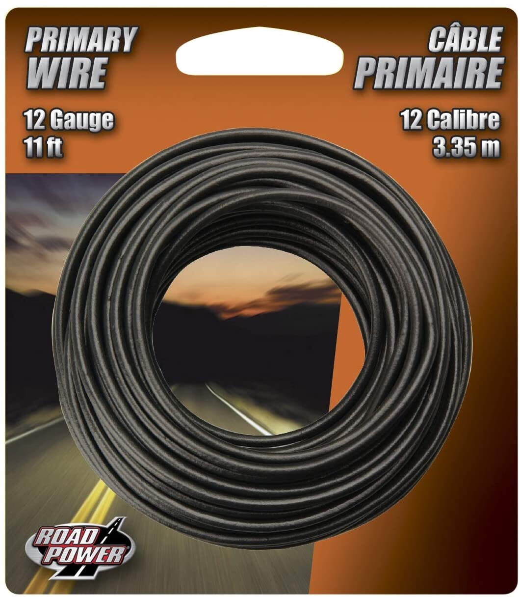 Primary Wire, Black, 12-Ga., 11-ft.