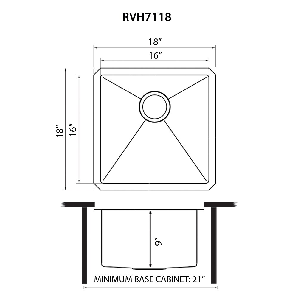 Ruvati RVH7118 Bar-Prep-Sinks - View #6