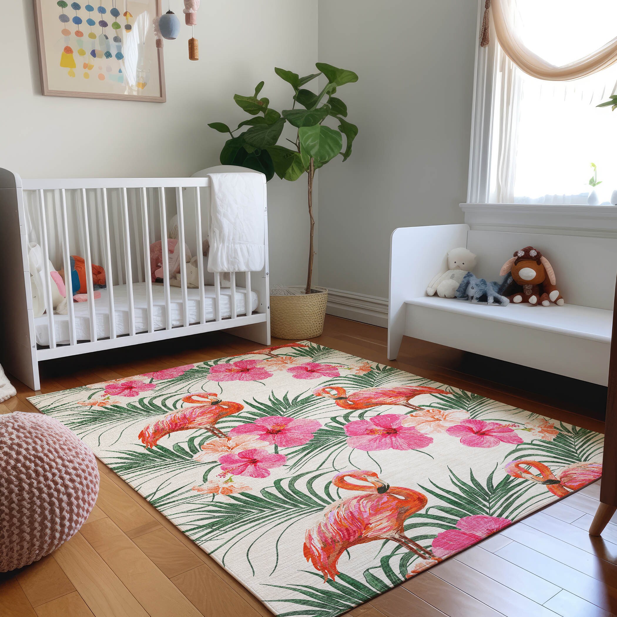 Addison Rugs AMF207PI30X46 Mayfield AMF207PI 2 x 3 (ft) Loomed Polyester Pink Rectangular Indoor Geometric Machine washable Area rug