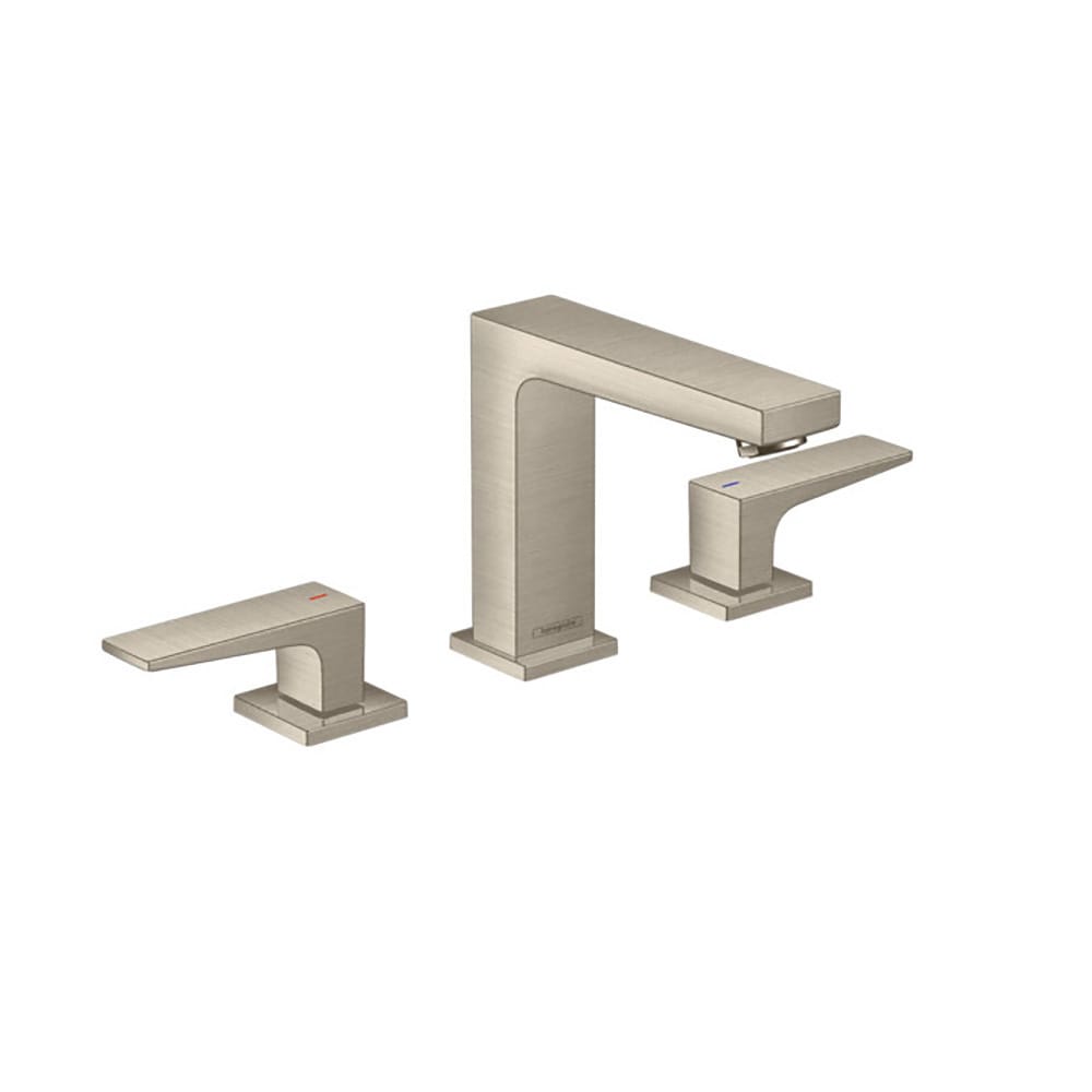 Hansgrohe 32518821 Metropol Brushed Nickel Widespread 2-handle WaterSense Low-arc Residential Handle Bathroom Sink Faucet