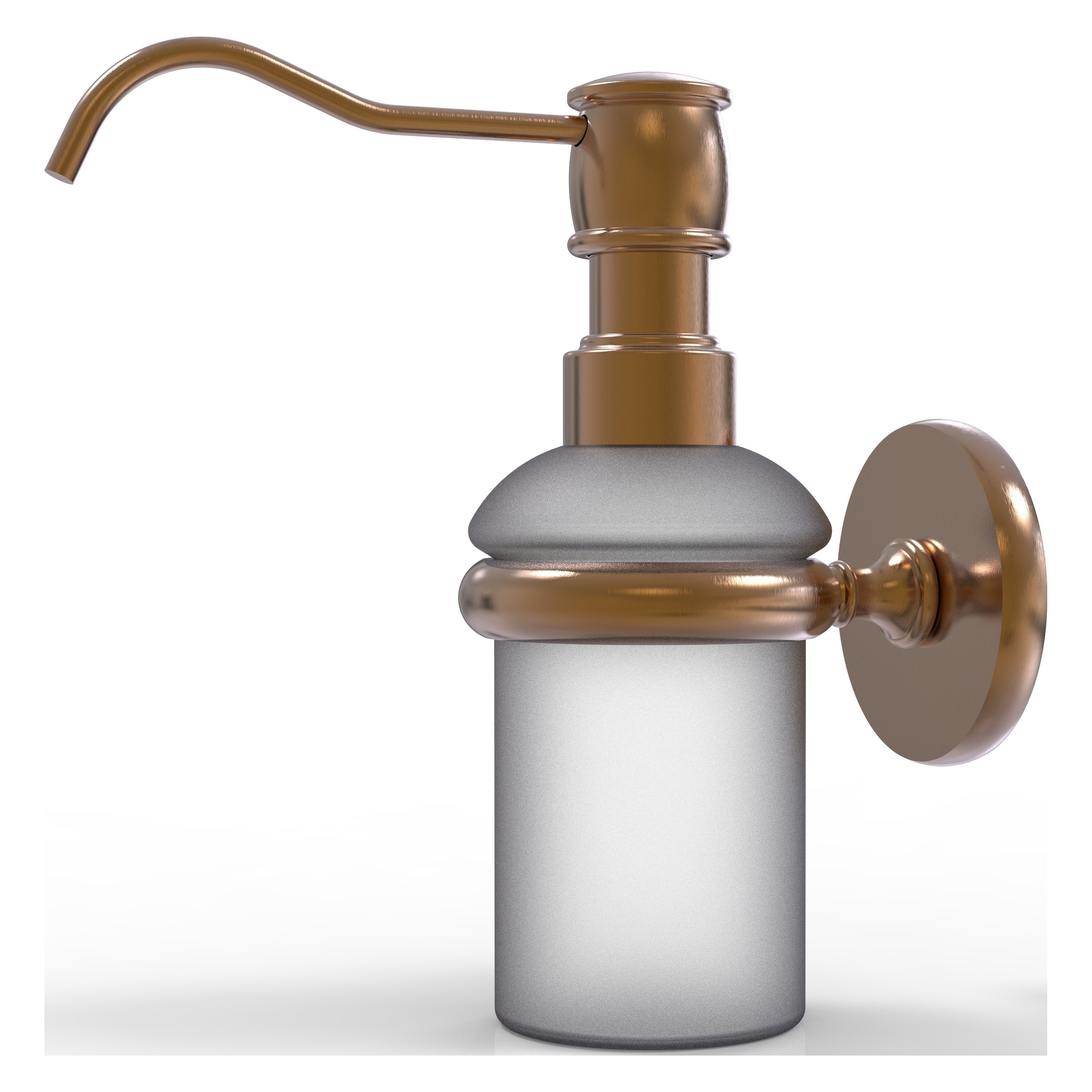 Allied Brass P1060-BBR Prestige Skyline Brushed Bronze 5-oz. Capacity Wall-mount Soap and Lotion Dispenser