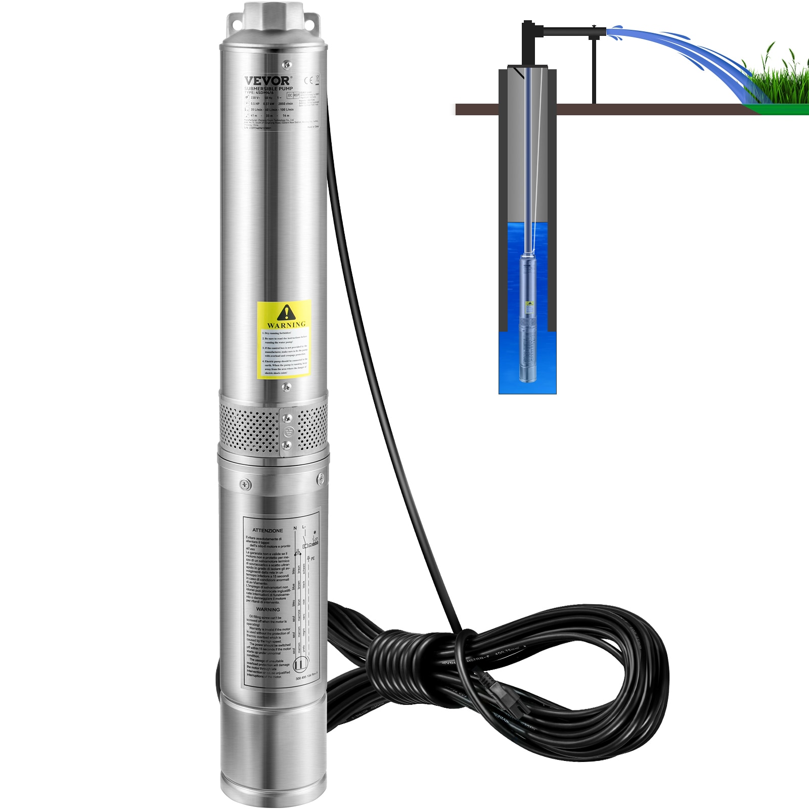 Submersible well pump Water Pumps & Tanks at