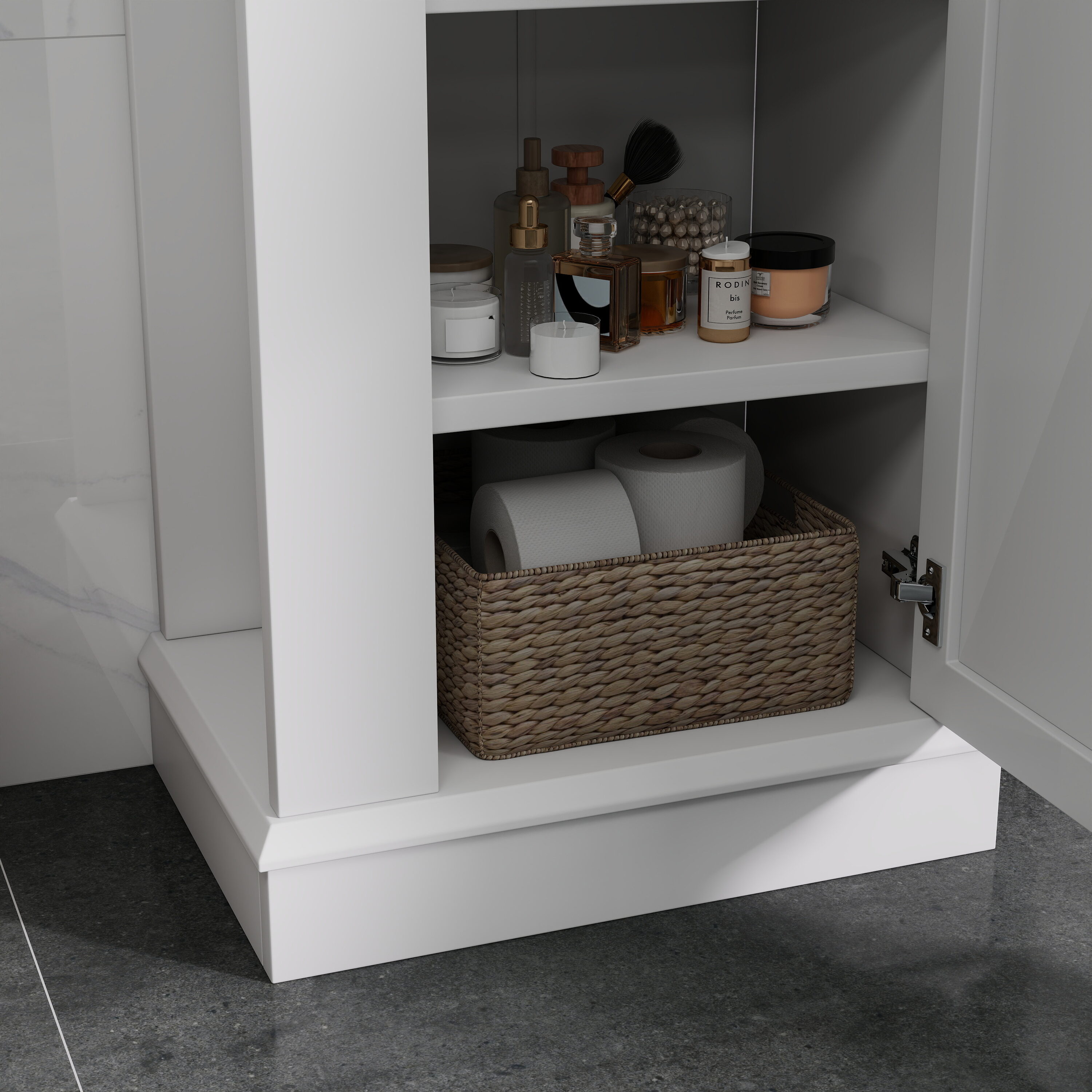 Hrinhom BA05-WHITE Linen-Cabinets - View #9