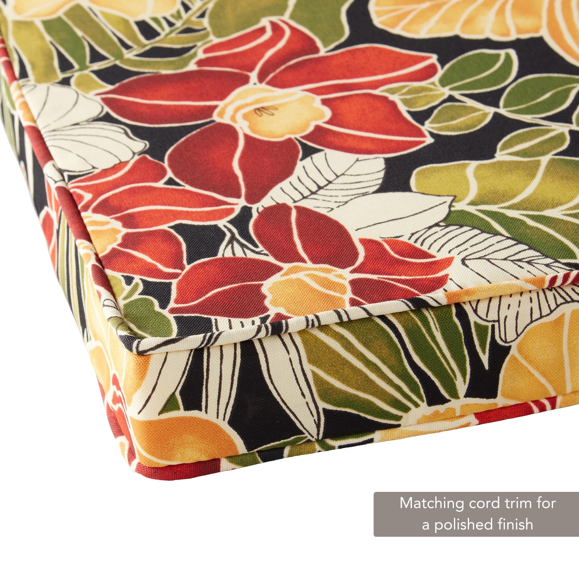 Greendale Home Fashions OP1100S2-ALOHA-BLACK Patio-Furniture-Cushions - View #4