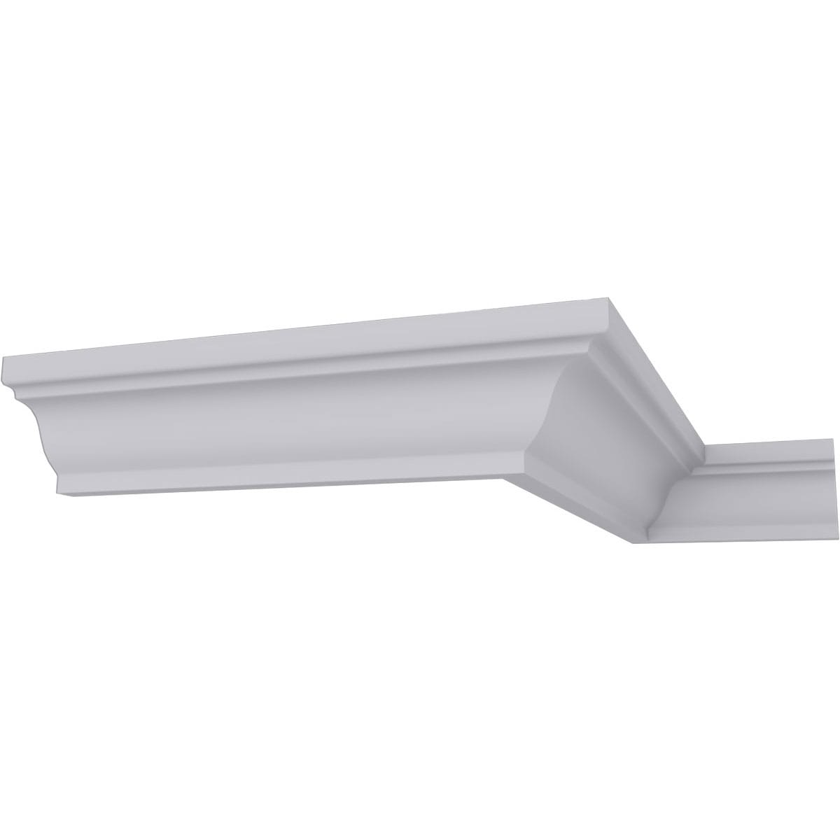 Ekena Millwork MLD01X01X02AR-CASE-2 1-3/8-in T x 1-3/8-in W x 7-ft 10-1/2-in L Primed Urethane MLD01X01X02AR-CASE-2 Crown Moulding 2 -Pack