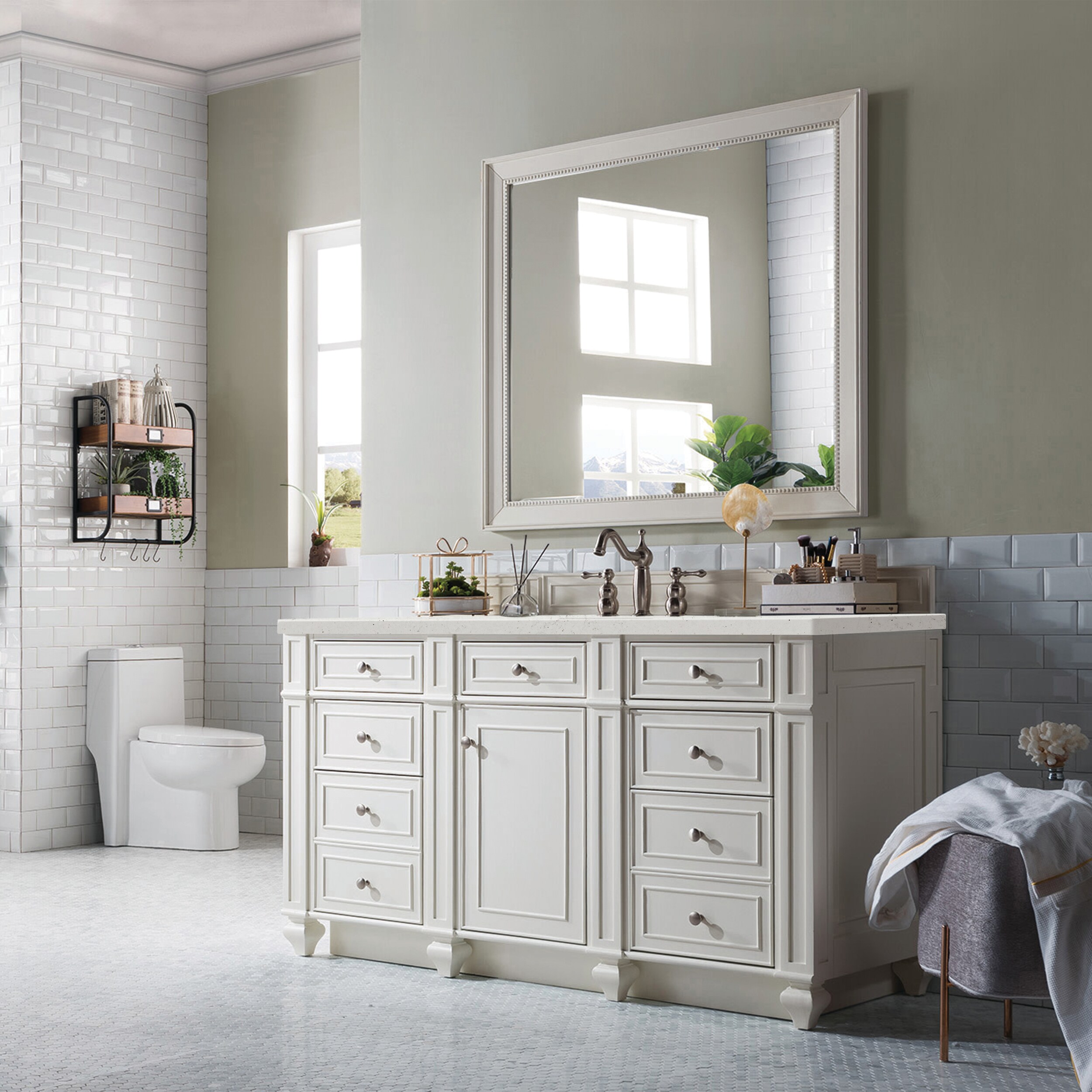 James Martin Vanities 157-V60S-BW-3LDL Bath-Vanity-Combo - View #3