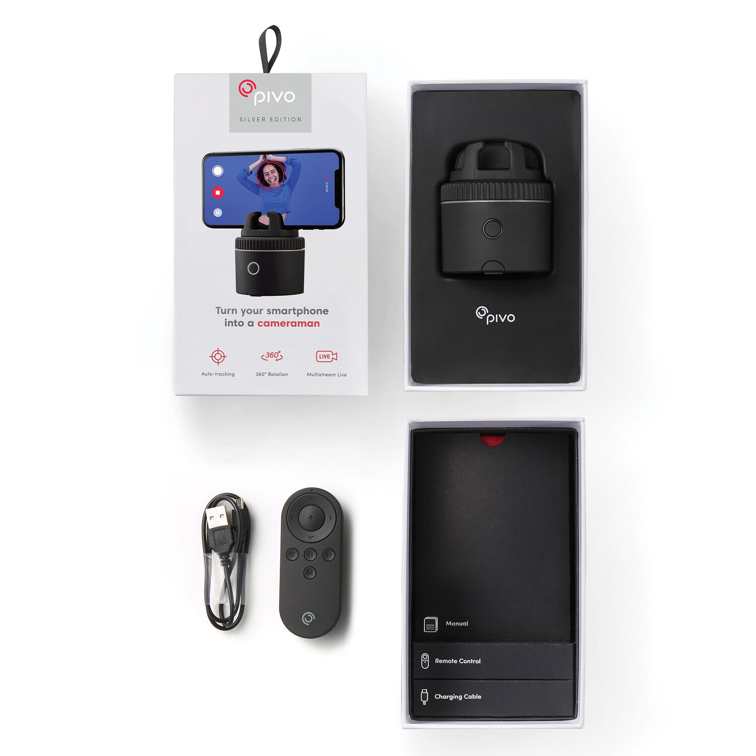 Pivo Pivo Active Smartphone Camera Mounting Pod with Remote