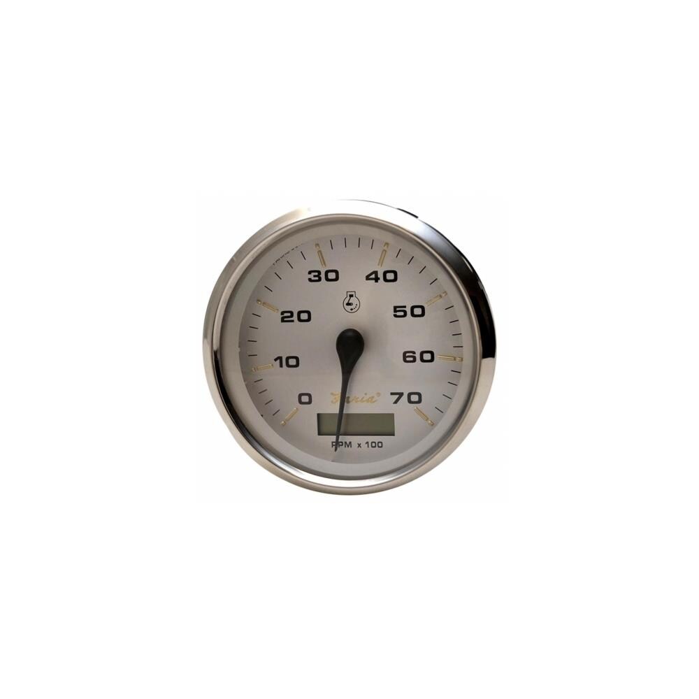 Maglite ZX9CW54721 4 in. Kronos Tachometer with Hourmeter- 7,000 RPM Gas- Outboard