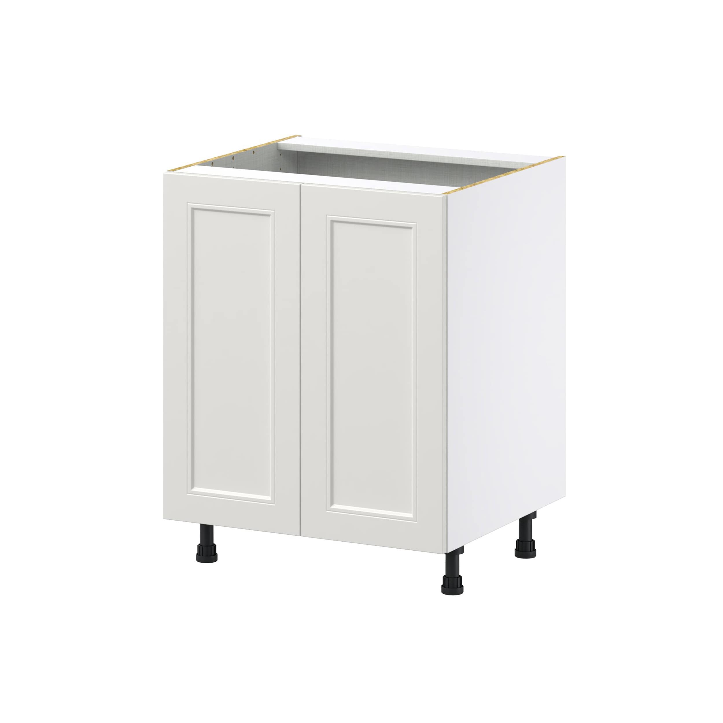 Hugo&Borg Belcourt 27-in W x 34.5-in H x 24-in D Gray Painted 3-Drawer Base Fully Assembled Cabinet (Recessed Panel Style)