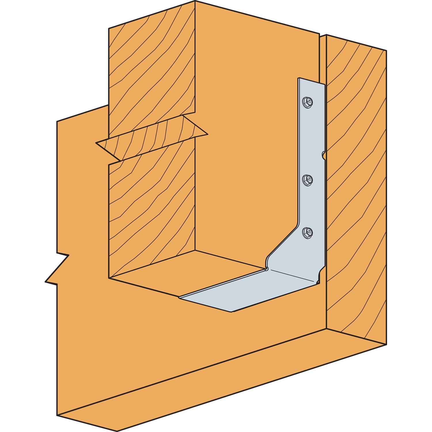Simpson Strong-Tie HUCQ612-SDS Joist-Hangers - View #2