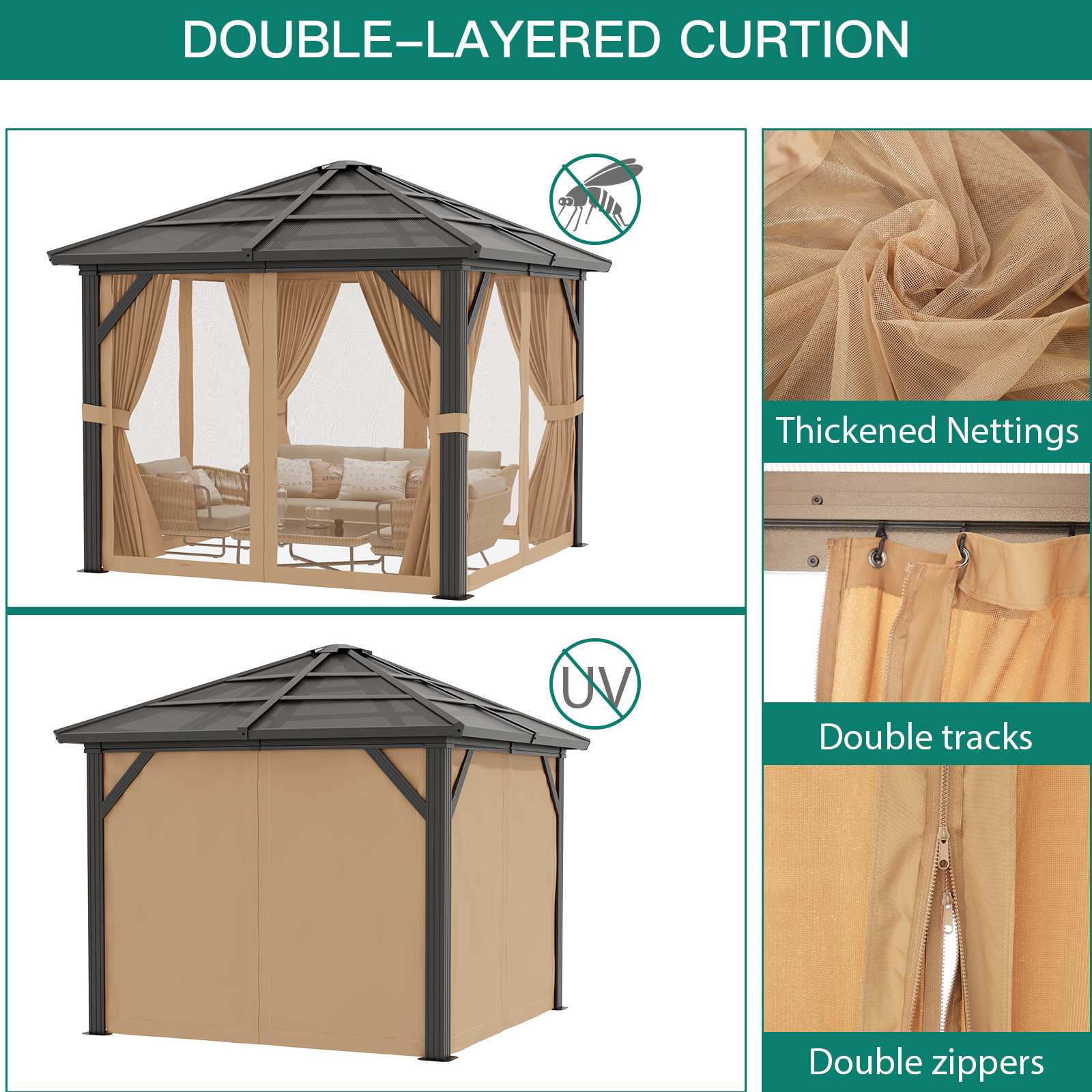 Qeetex SQY-POU-3ALYDCJE Wood-Resin-Gazebos - View #5